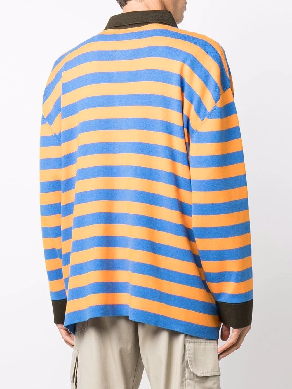 striped long-sleeve cardigan - 4