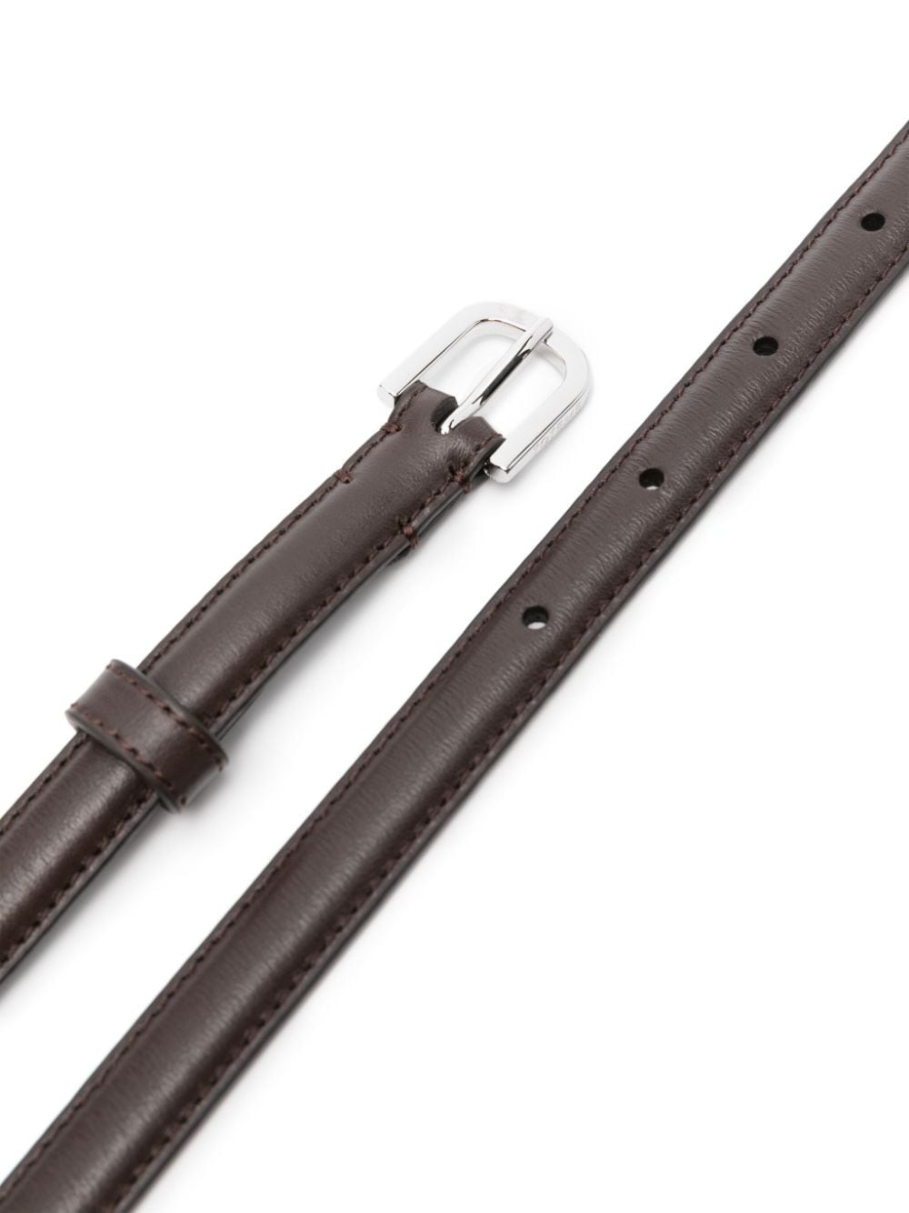 thin leather belt - 2