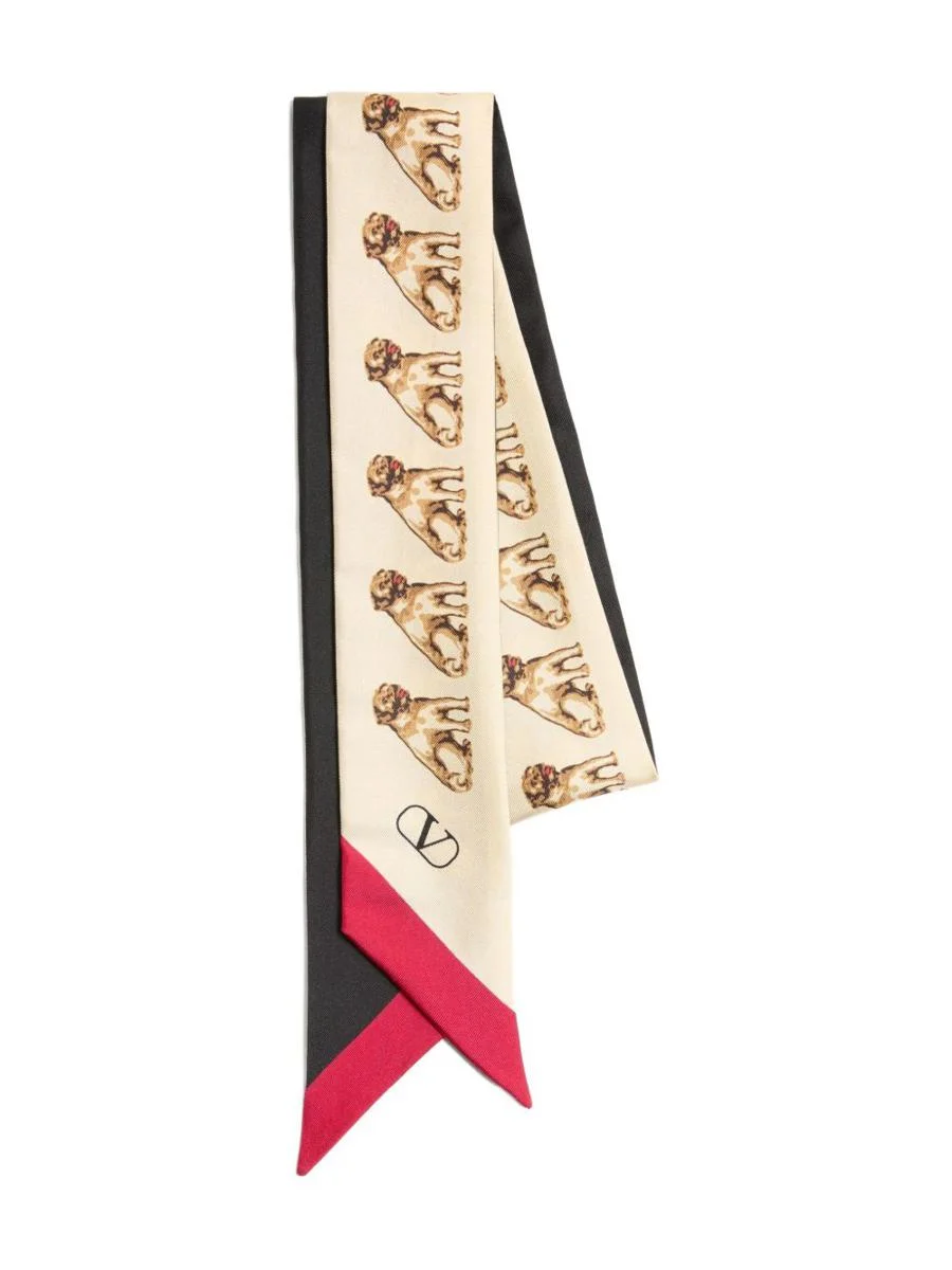 Valentino Garavani Printed Silk Foulard - 1