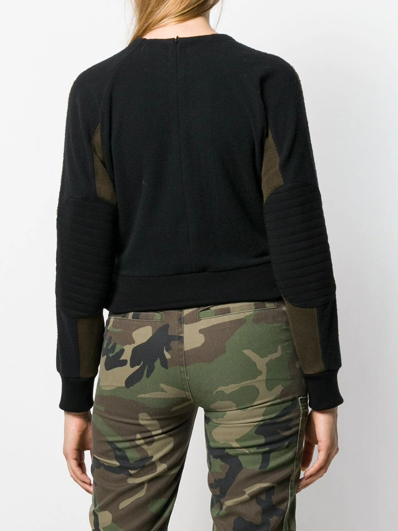 fleece panel sweatshirt 4