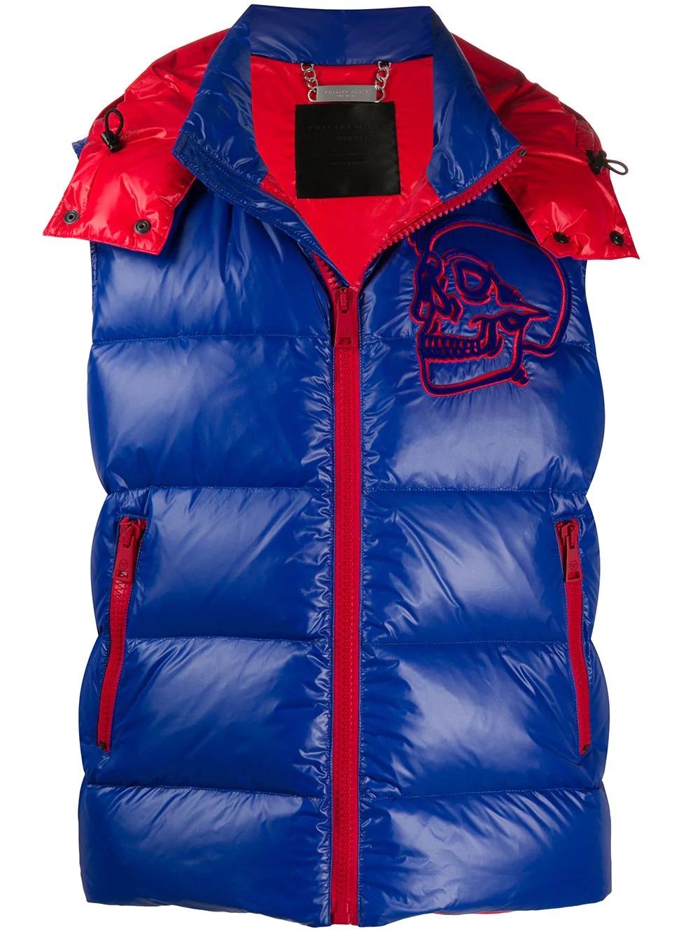 detachable-hood padded gilet - 1