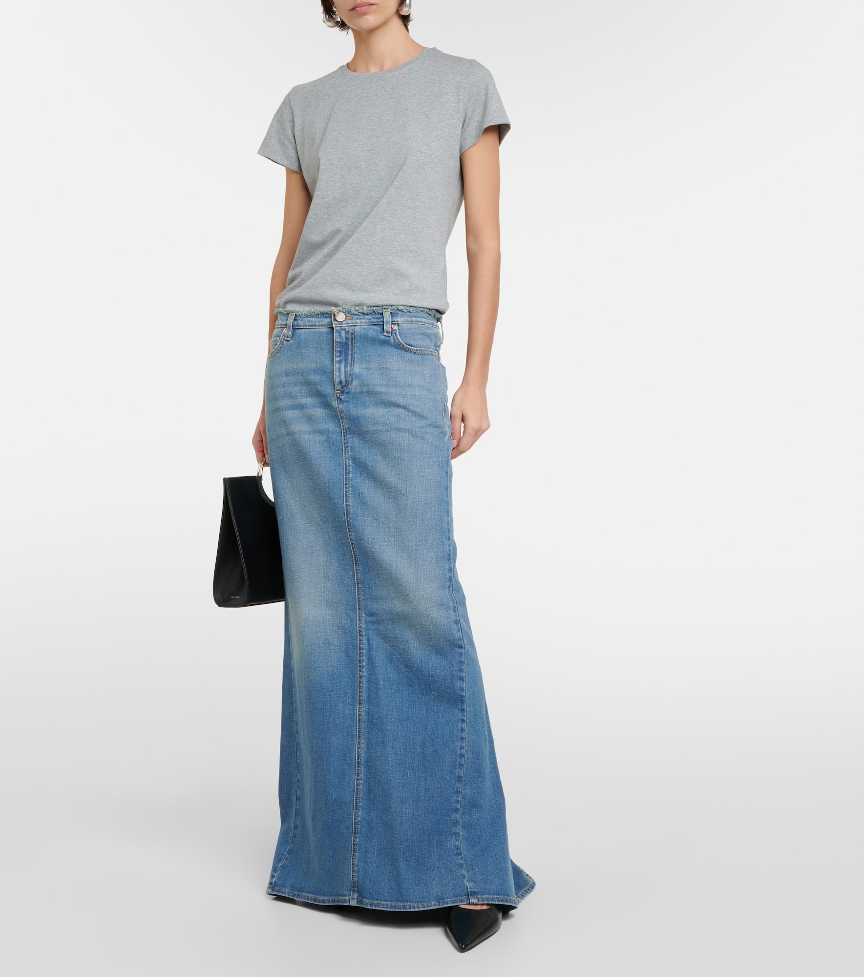 Denim Love denim maxi skirt - 2