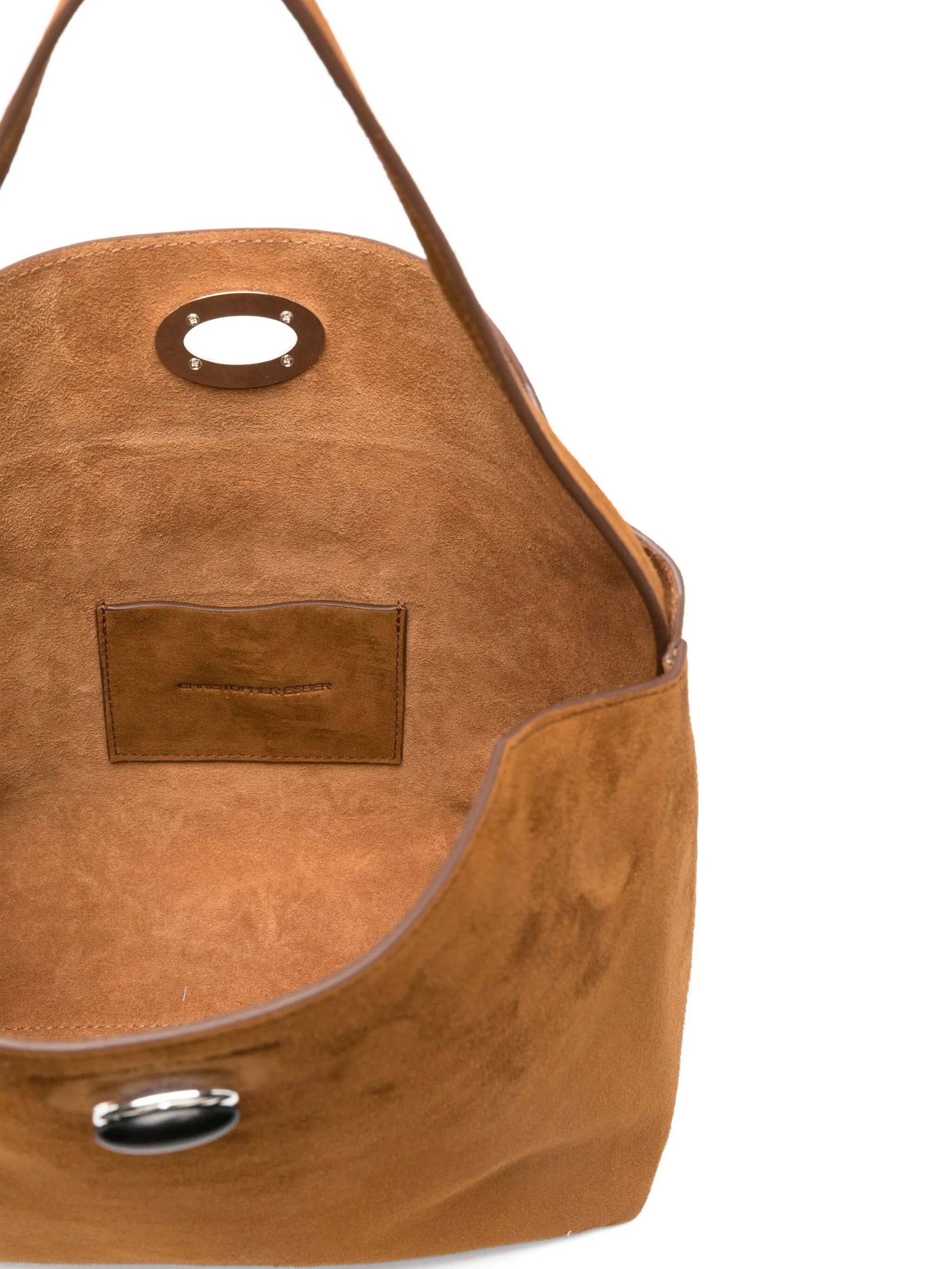 Christopher Esber Suede Top-handle Tote Bag - 5
