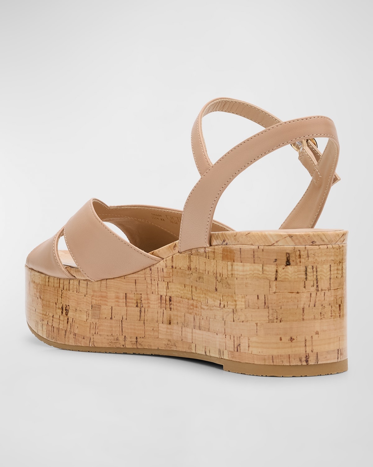 Carmen Midi Crisscross Platform Wedge Sandals - 4