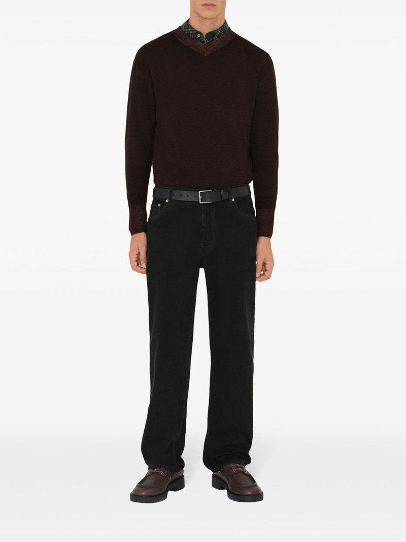 check leather belt 3