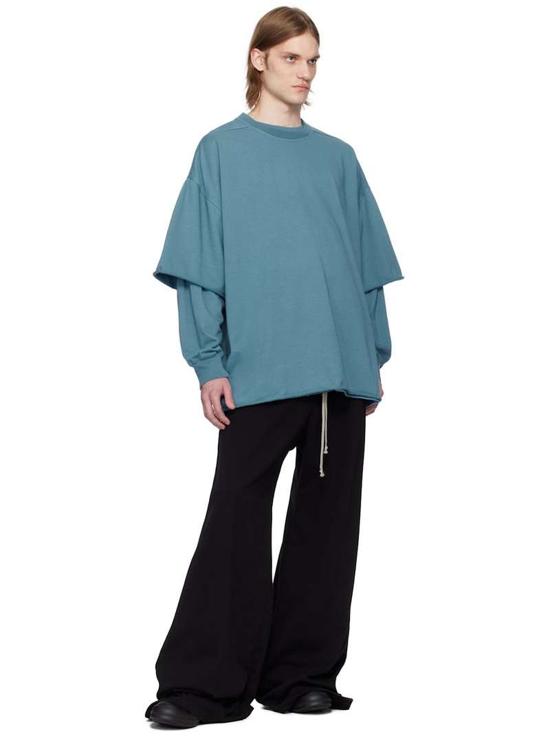 Rick Owens DRKSHDW Blue Hollywood Tommy Hustler T-shirt outlook