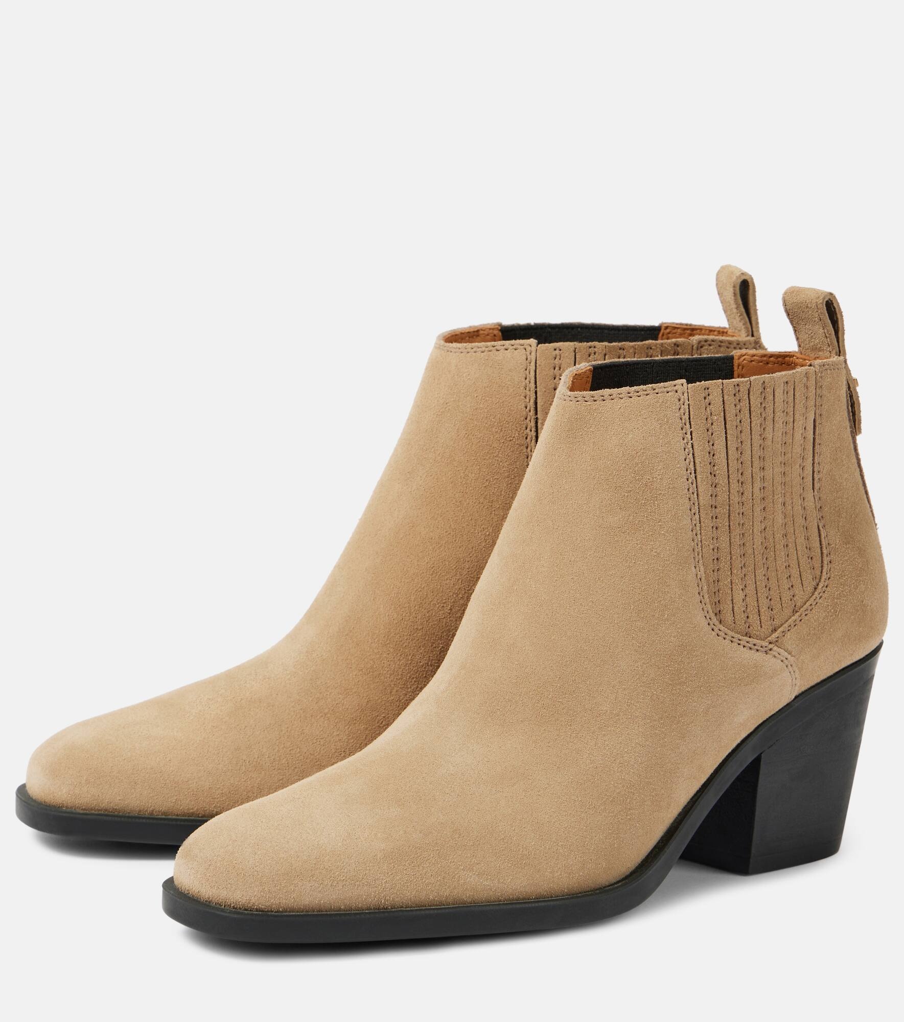Suede ankle boots - 5