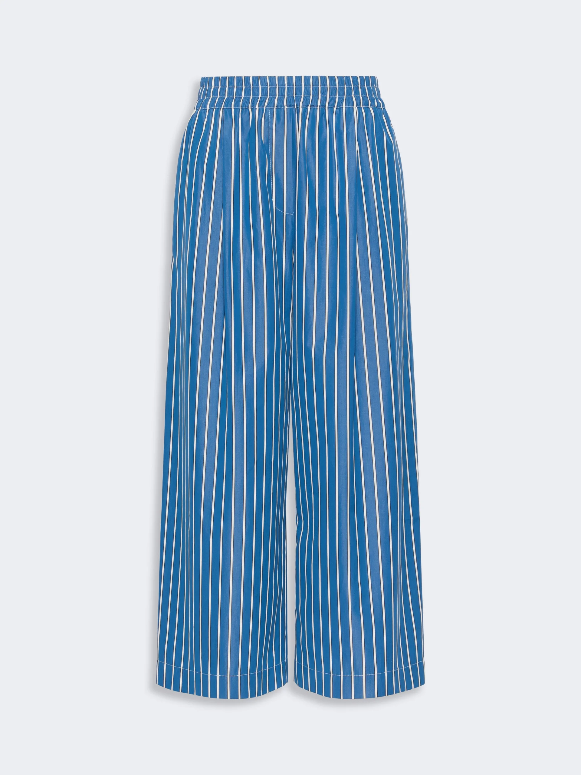 CRESTA Cotton poplin trousers - CORNFLOWER BLUE - 1