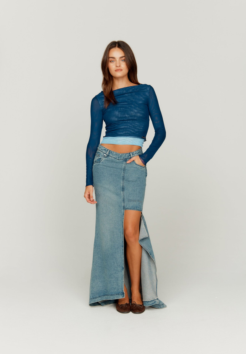 THE CASCADE DENIM SKIRT 3