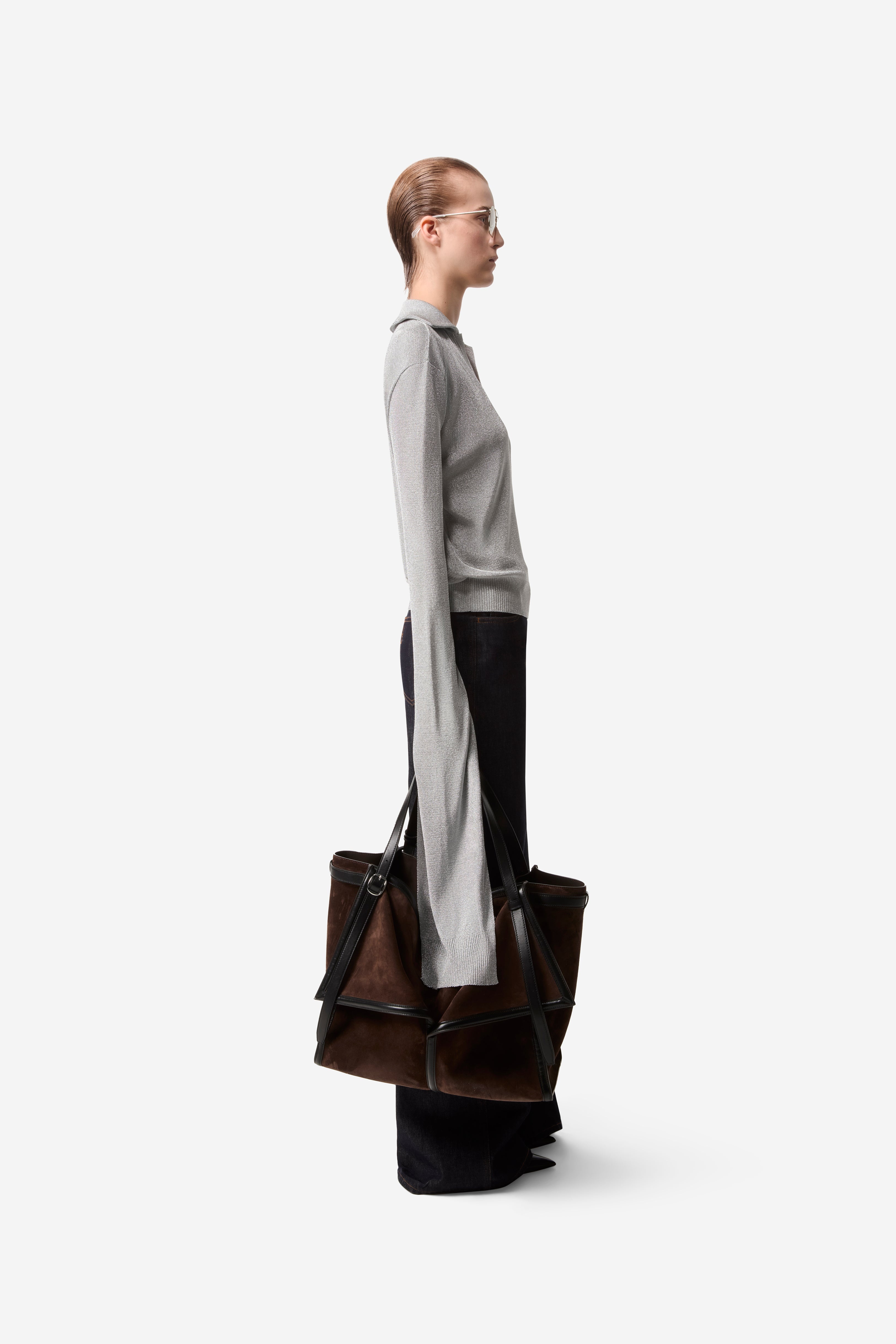 Knotted Sleeved Polo Top - 3
