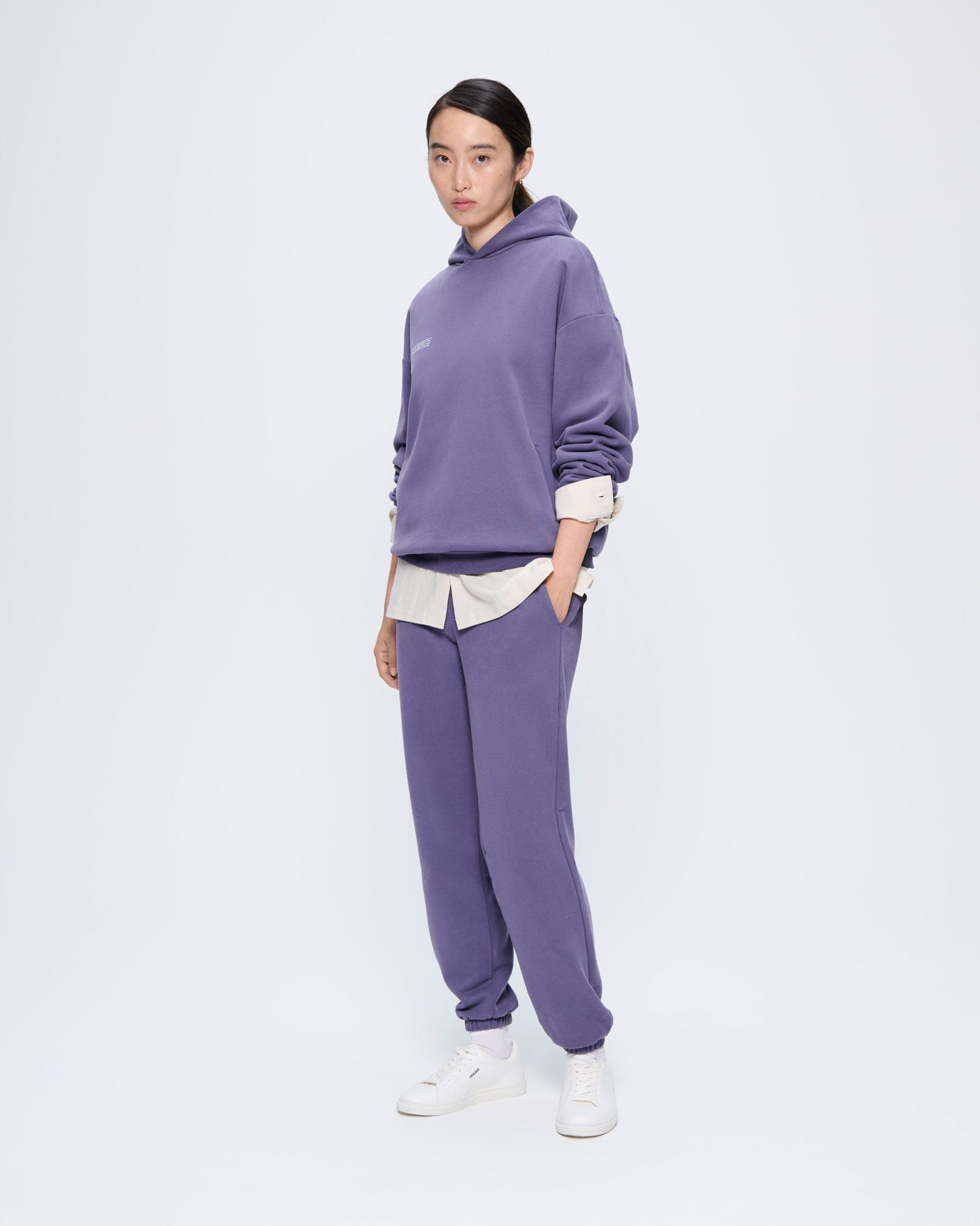 Womens 365 Midweight Hoodie - Slate Blue - 3