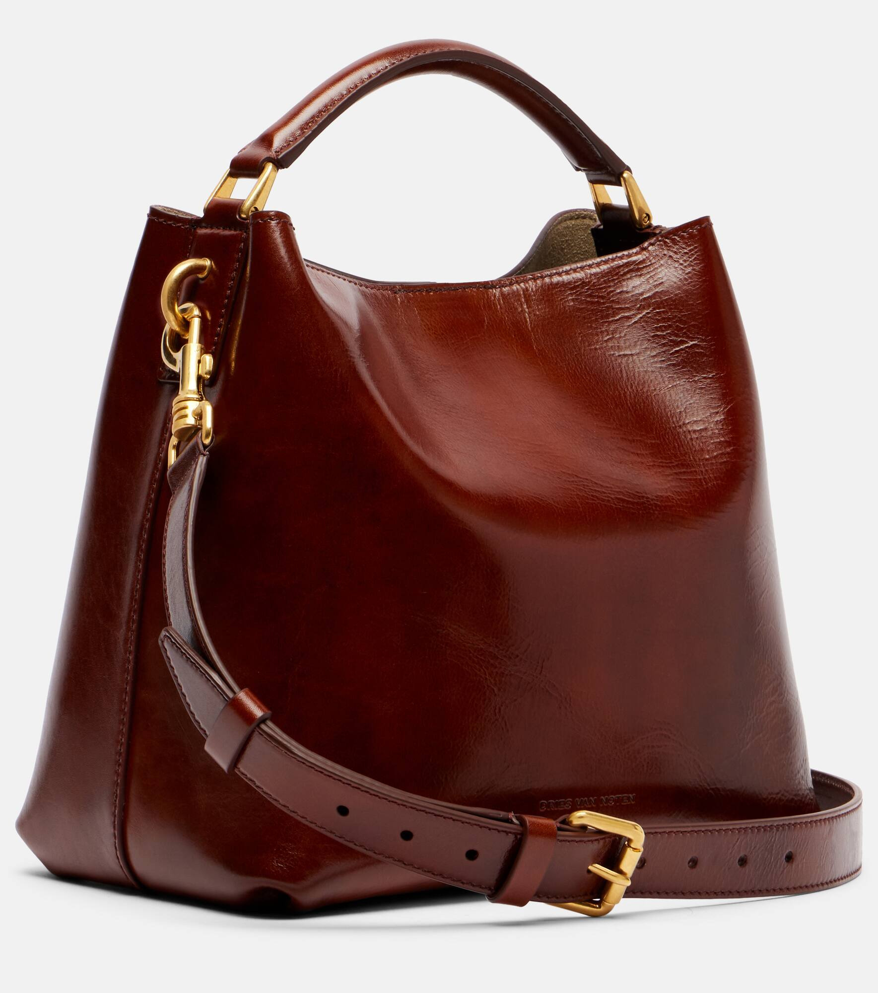 Grip Small leather tote bag - 4