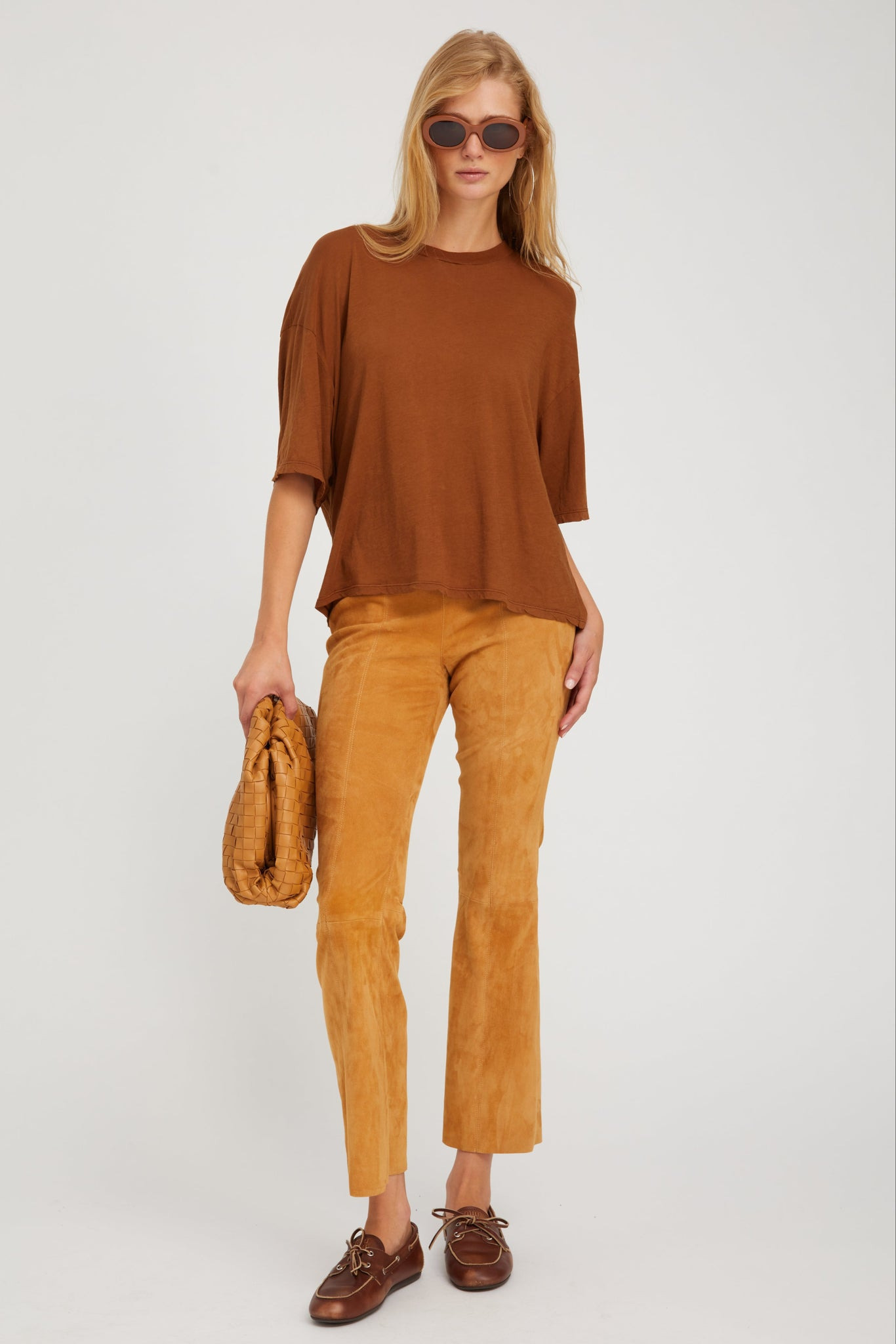 CHESTNUT BOXY TEE - 2