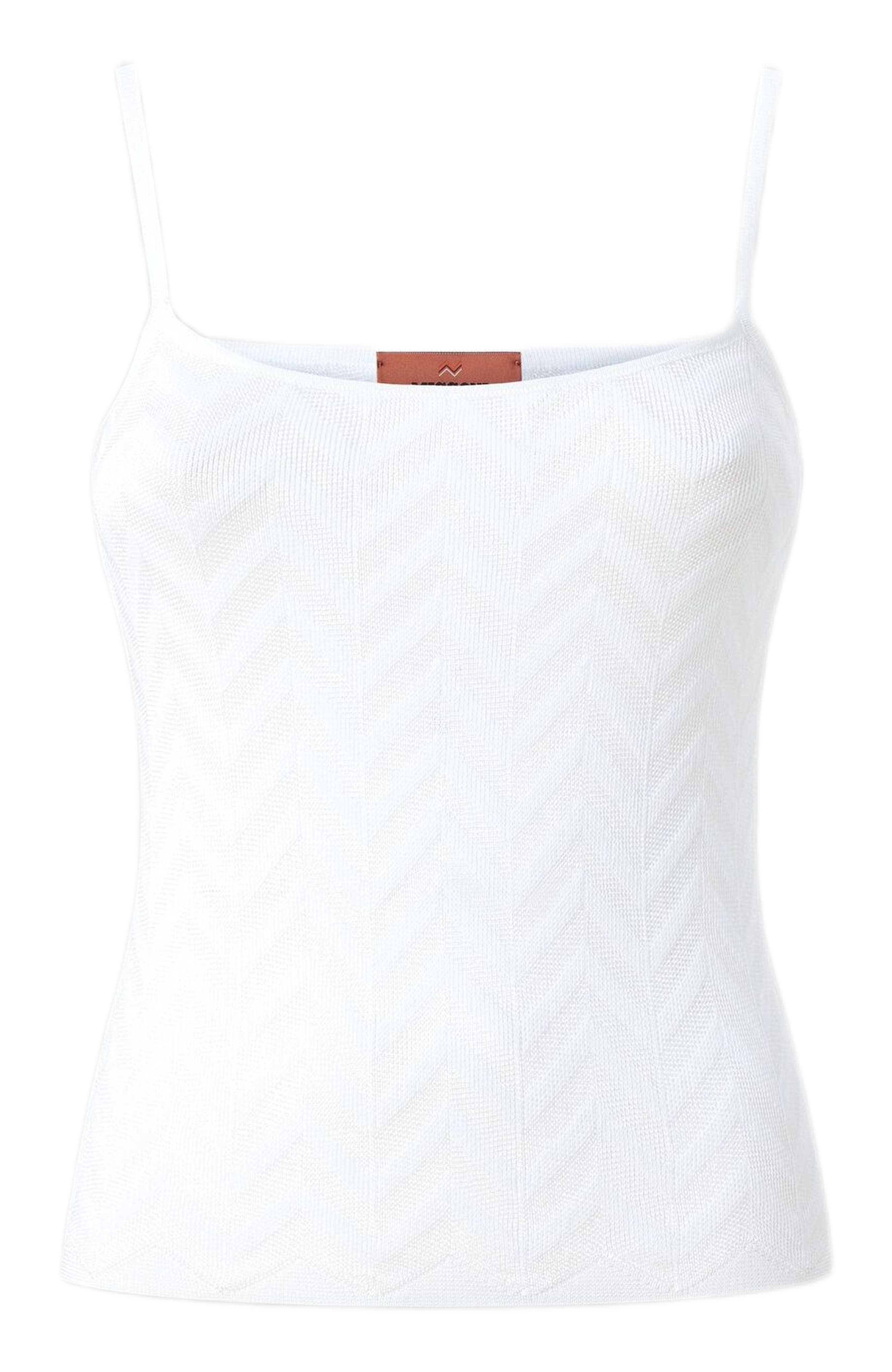 Missoni Tonal Chevron Tank Top in White at Nordstrom - 2