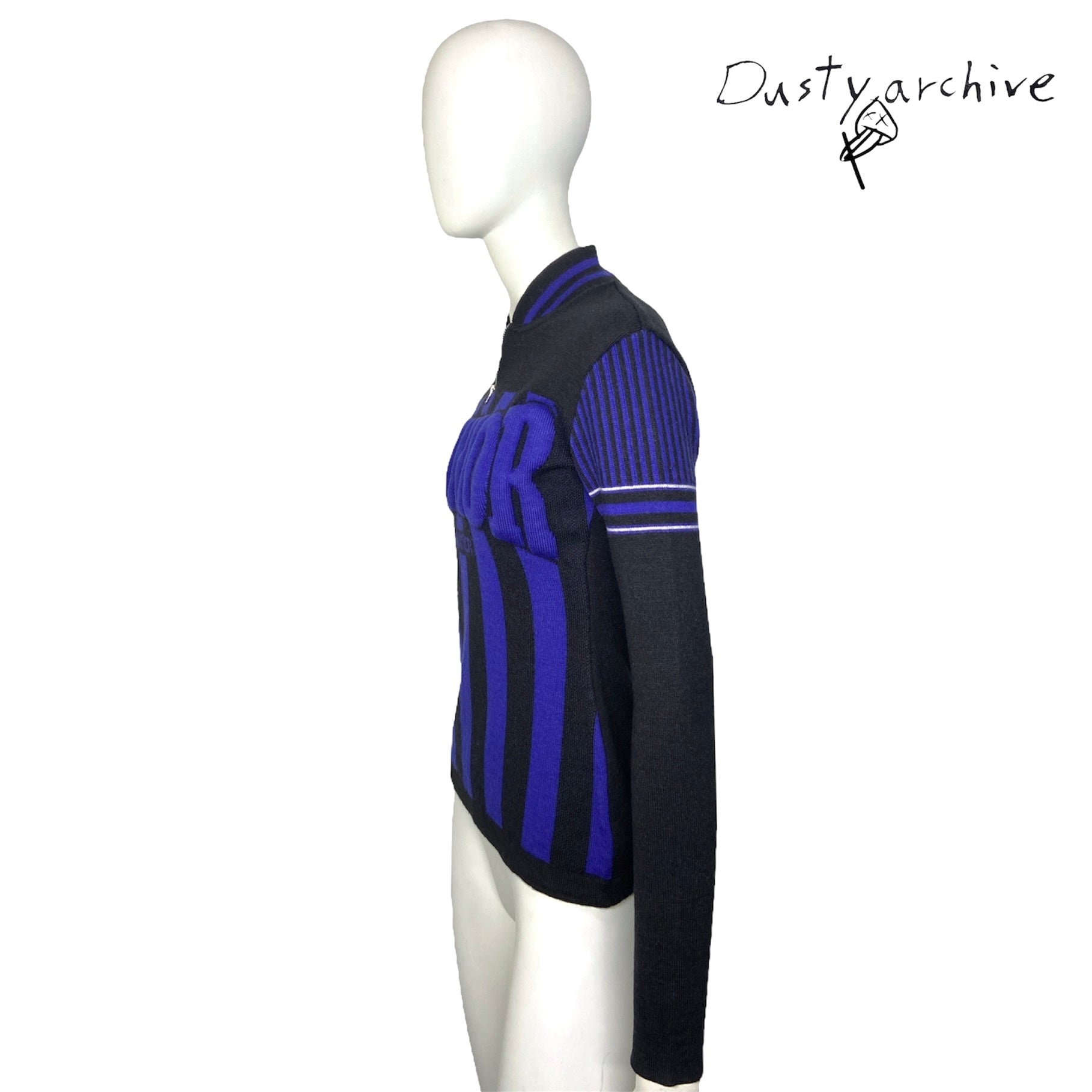 Jean paul gaultier fw92 junior gaultier 3d logo knit sweater - 6