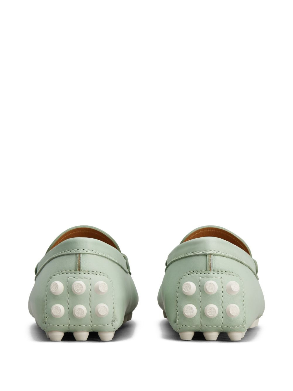 pebble-detail leather loafers - 3