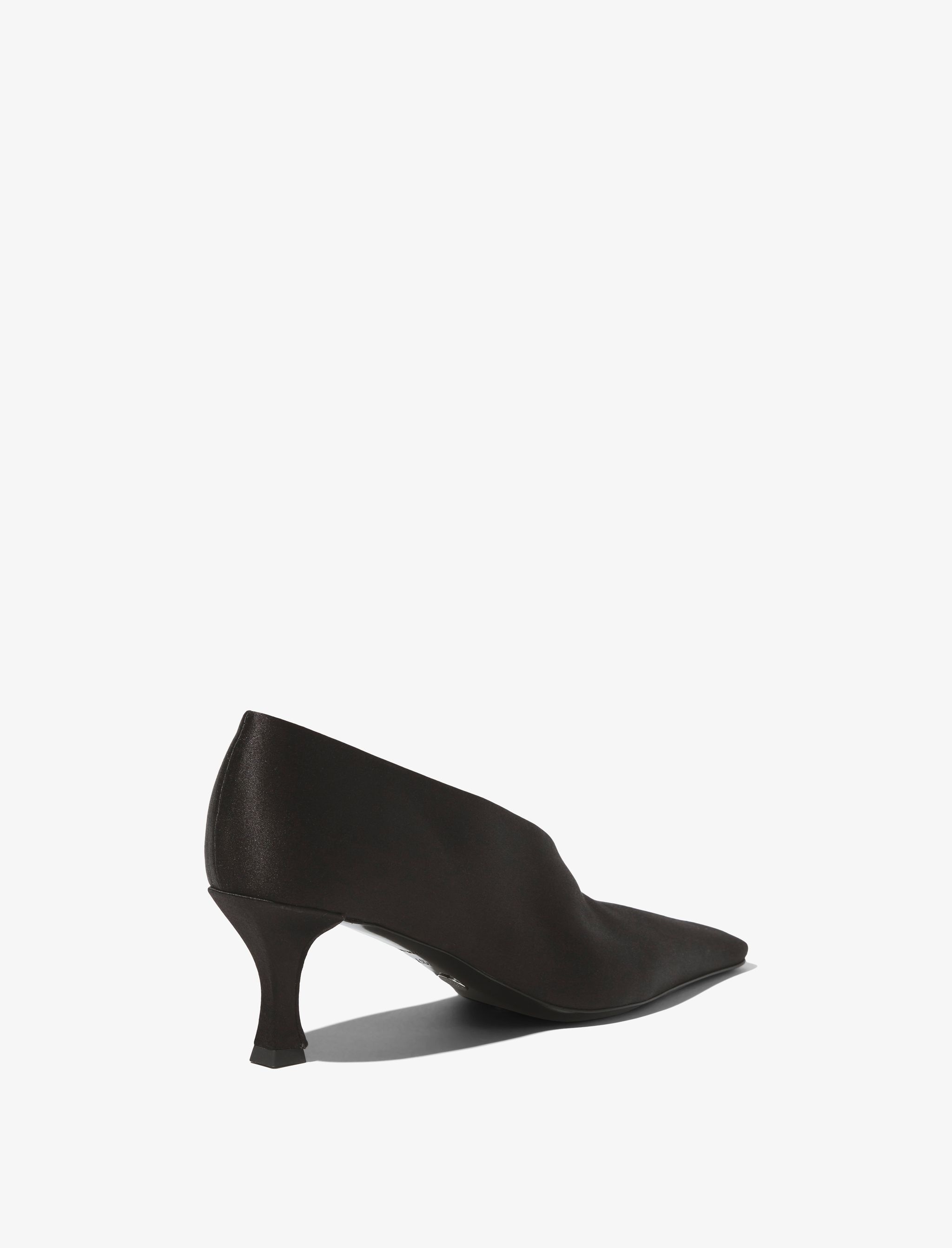 Satin Trap Pumps - 3