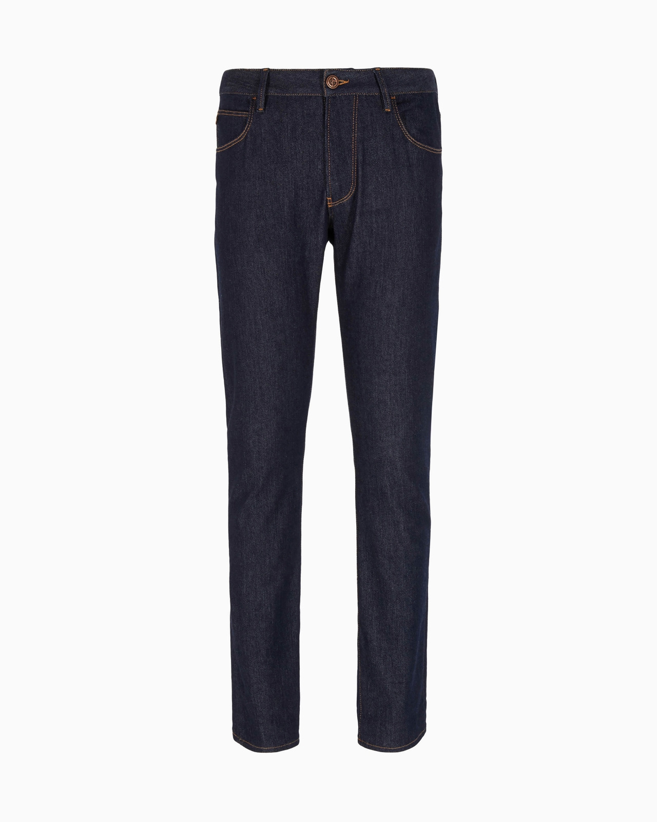 Five-pocket, slim-fit, stretch cotton-denim trousers - 1
