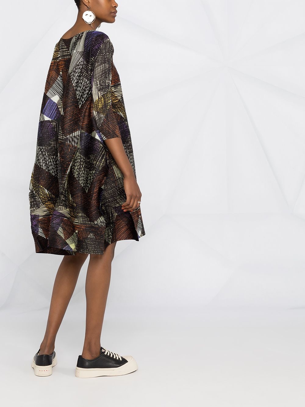 abstract print midi tunic dress - 6