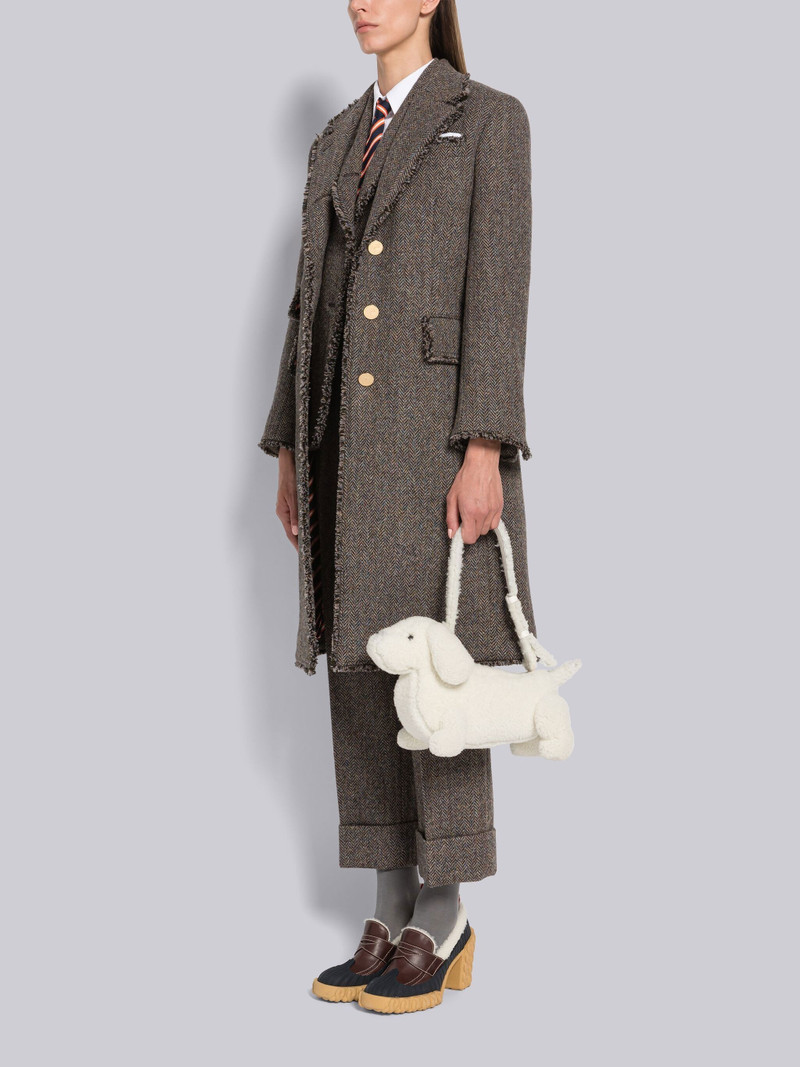 Curly Merino Shearling Hector Baguette Shoulder Bag 6