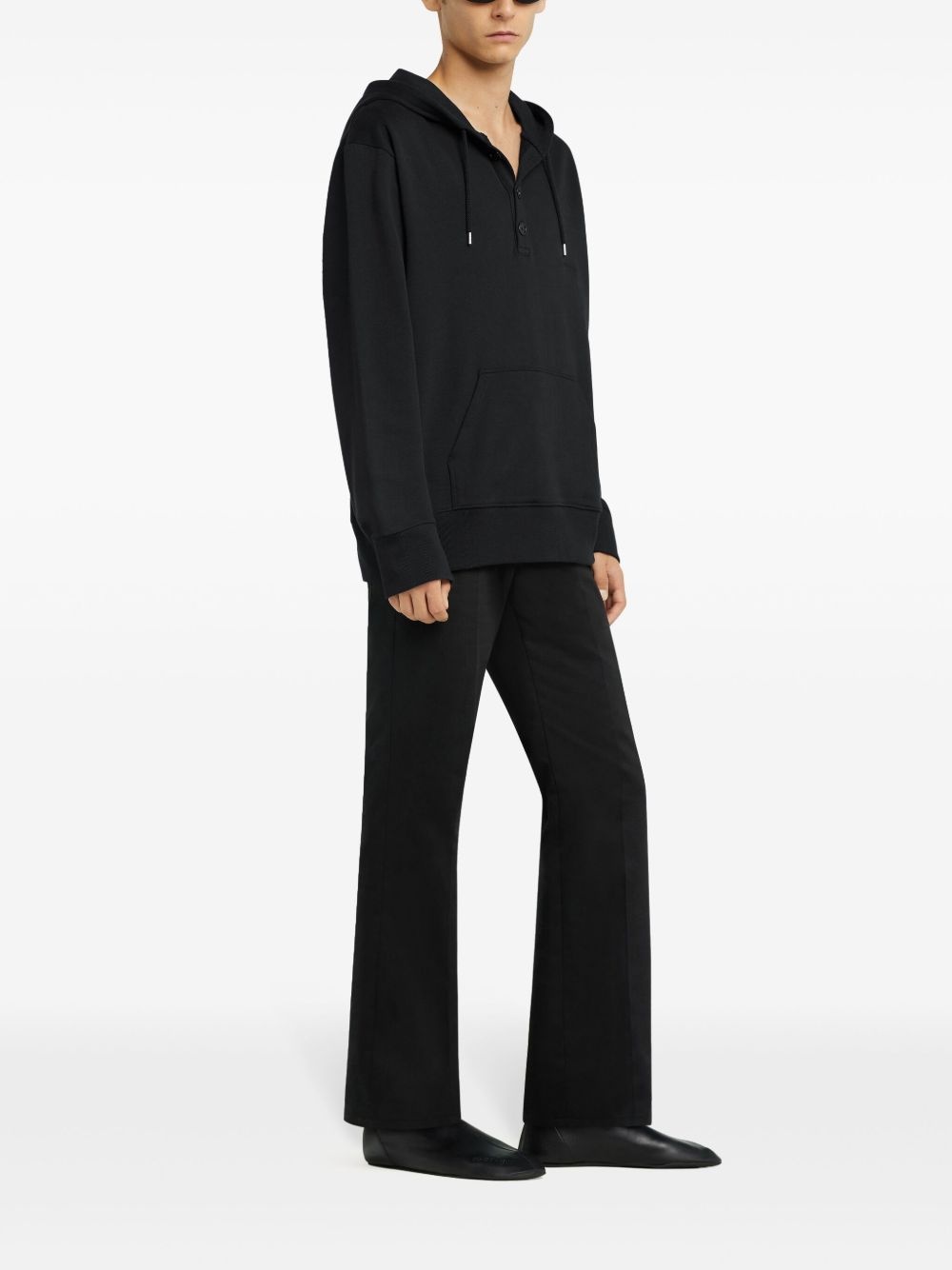 buttoned hoodie - 3
