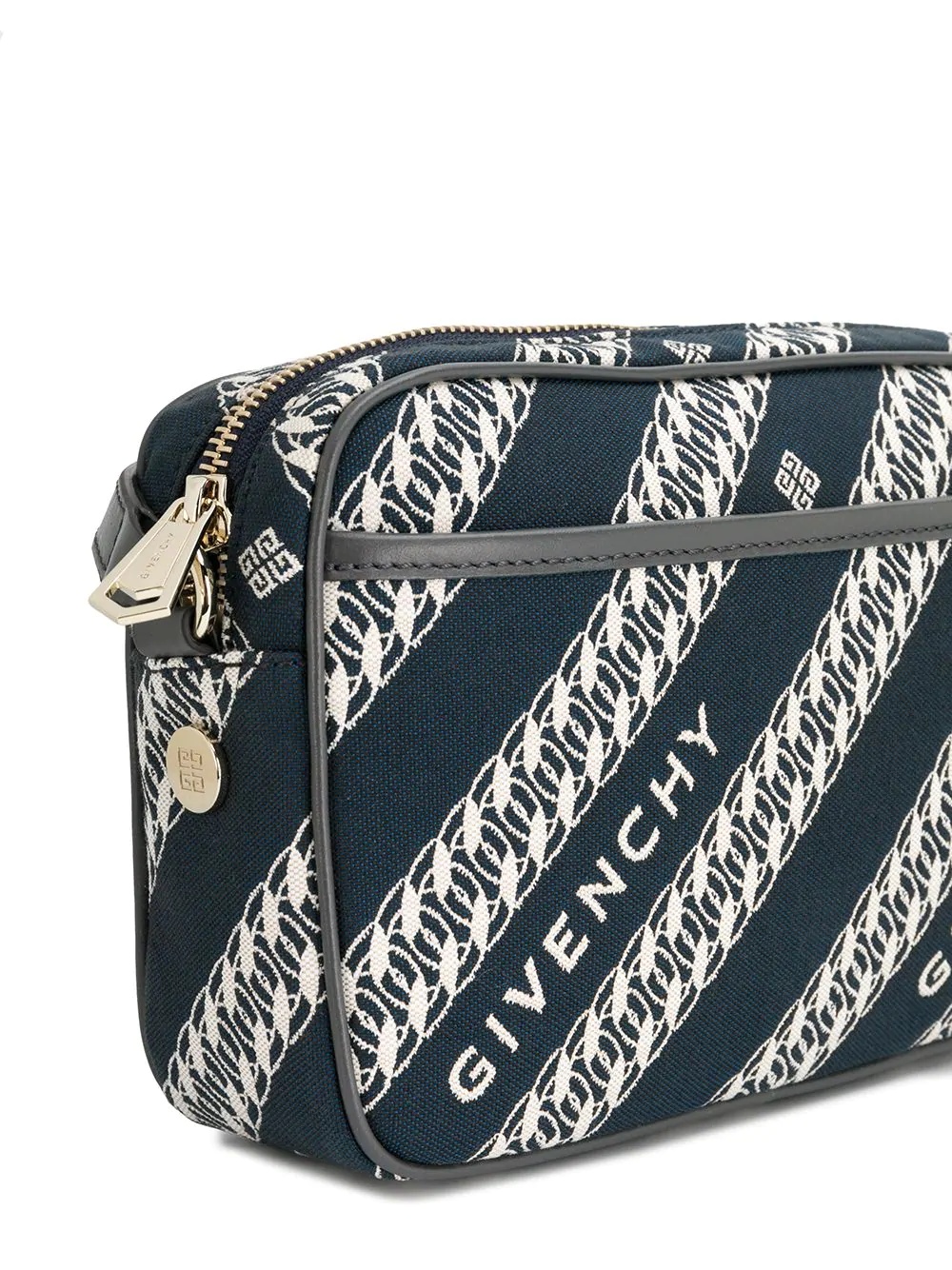 chain print cross-body bag - 4