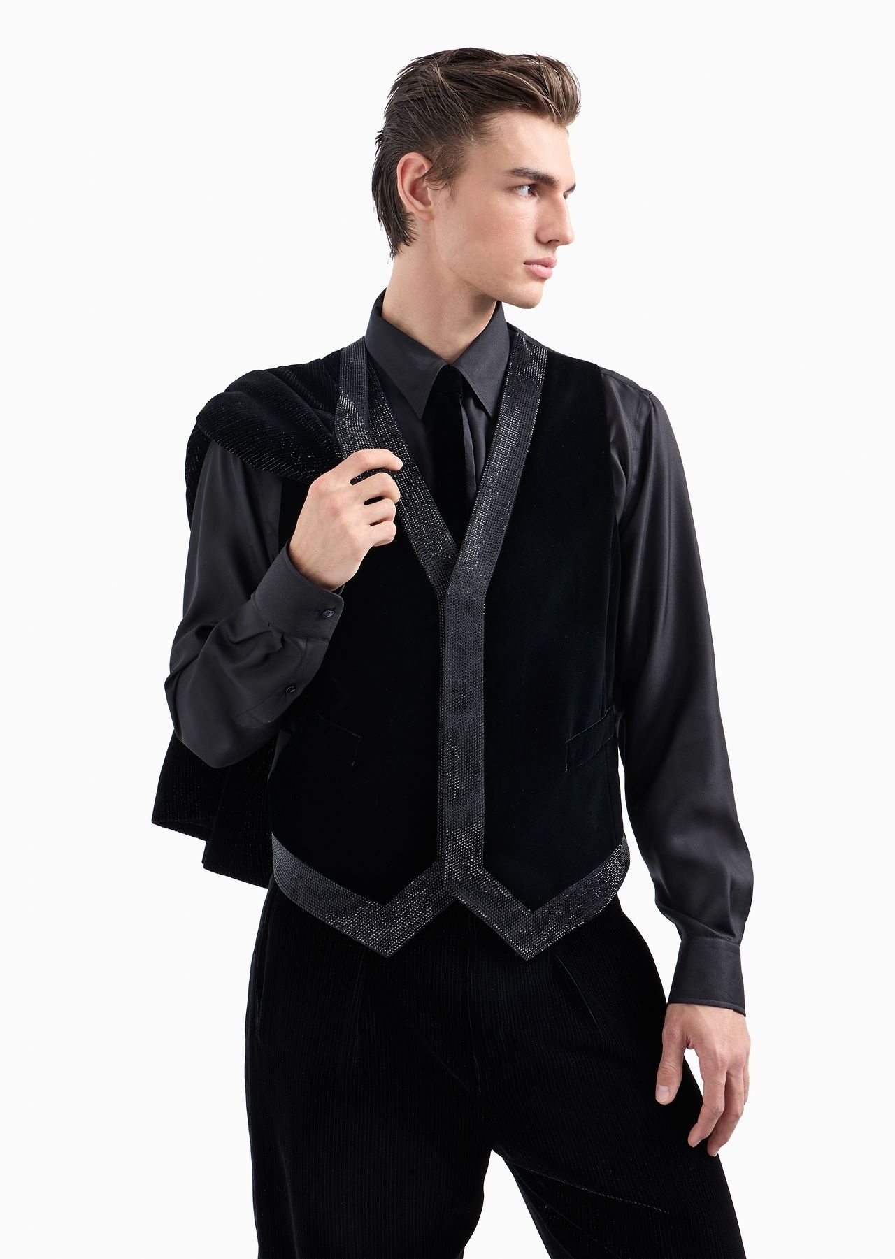 Giorgio's regular-fit silk twill shirt - 6