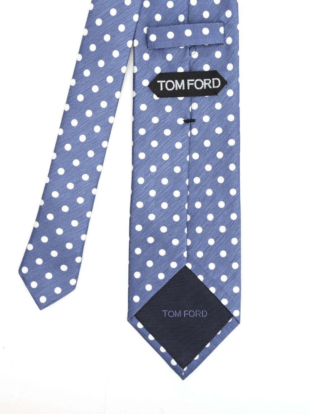 Printed Jacquard Polka Dots Tie 8cm Ties And Bow Ties Blue - 2