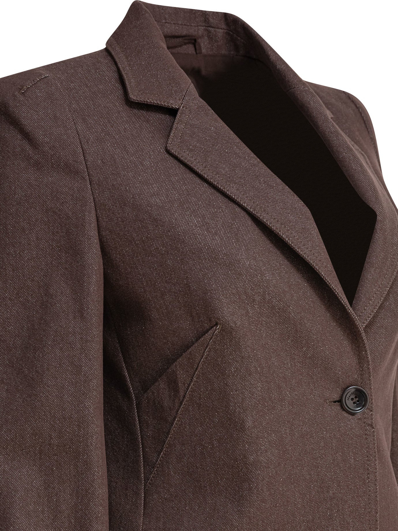 Max Mara Denim-effect Cotton Blazer - 3