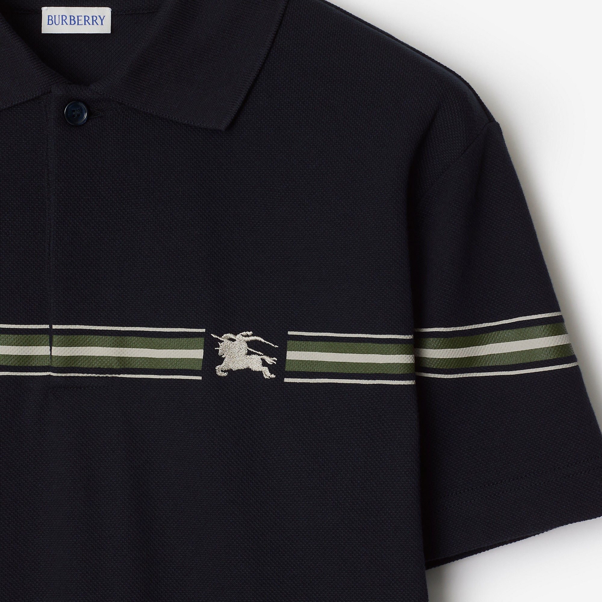 Striped Cotton Polo Shirt - 5