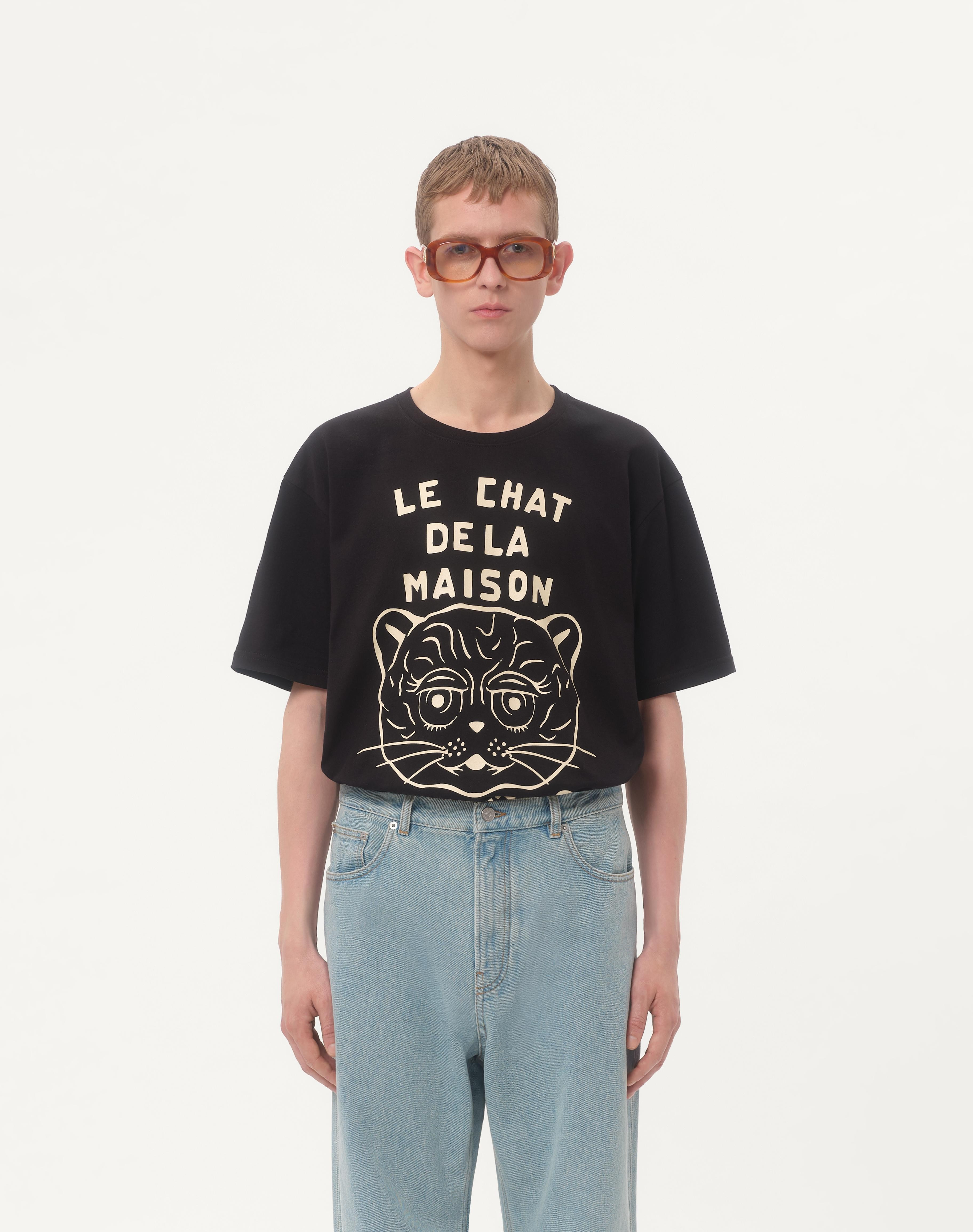 COTTON T-SHIRT WITH CHAT DE LA MAISON PRINT - 5