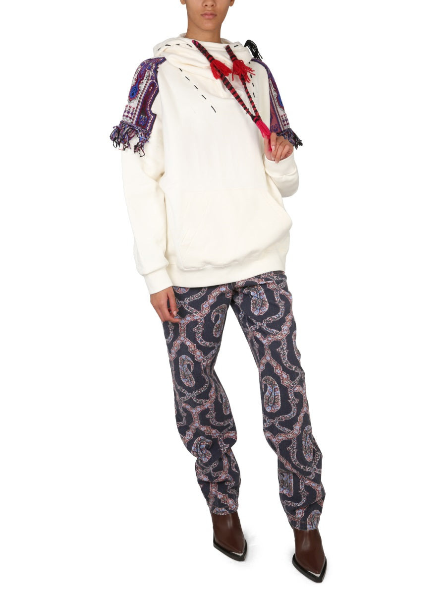 Etro Women Paisley Denim Pants - 2