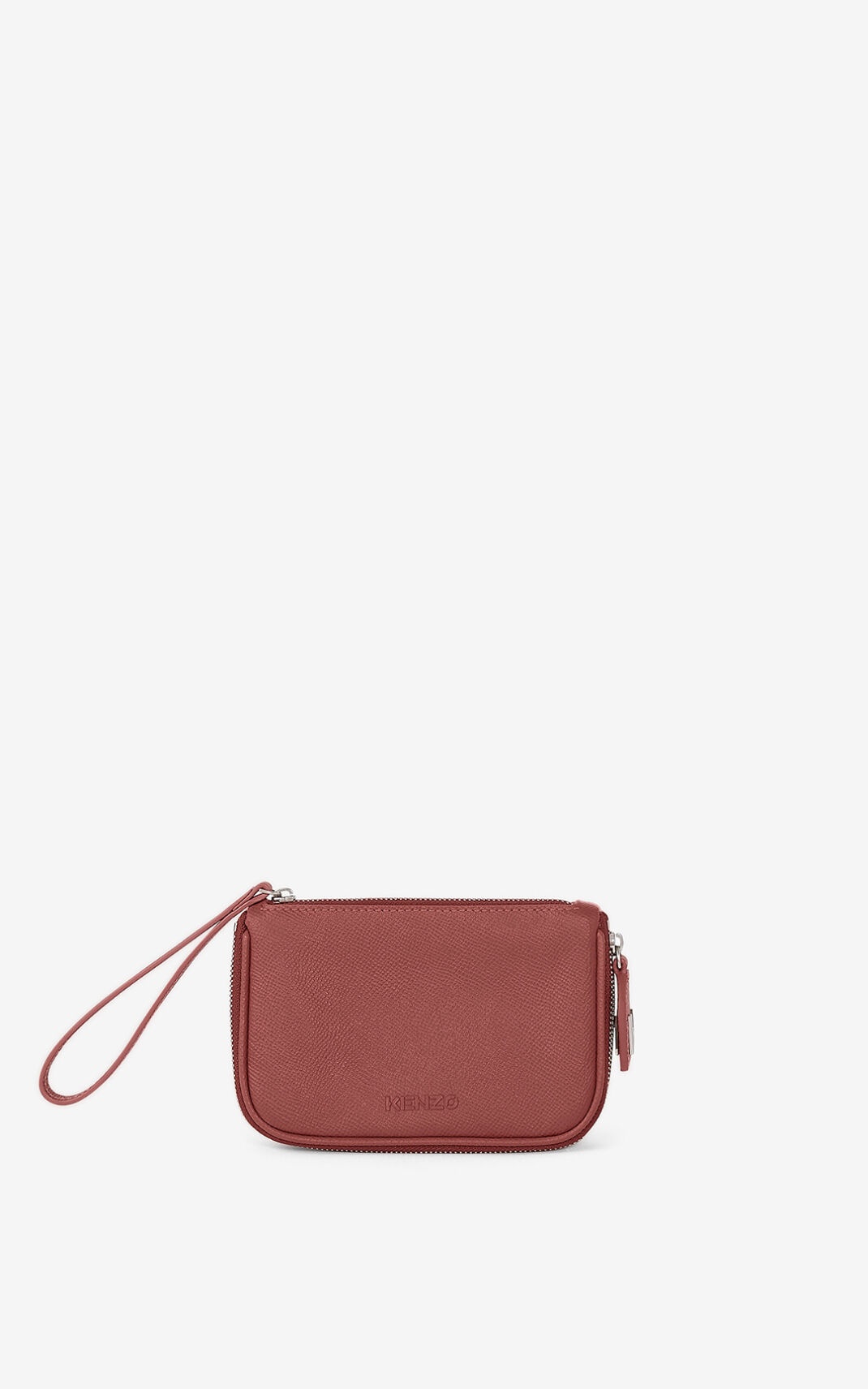 KENZO Kompact small grained leather clutch - 1