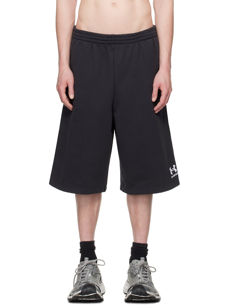 Black/white의 Men's Under Armour® 대형 반바지 - 1
