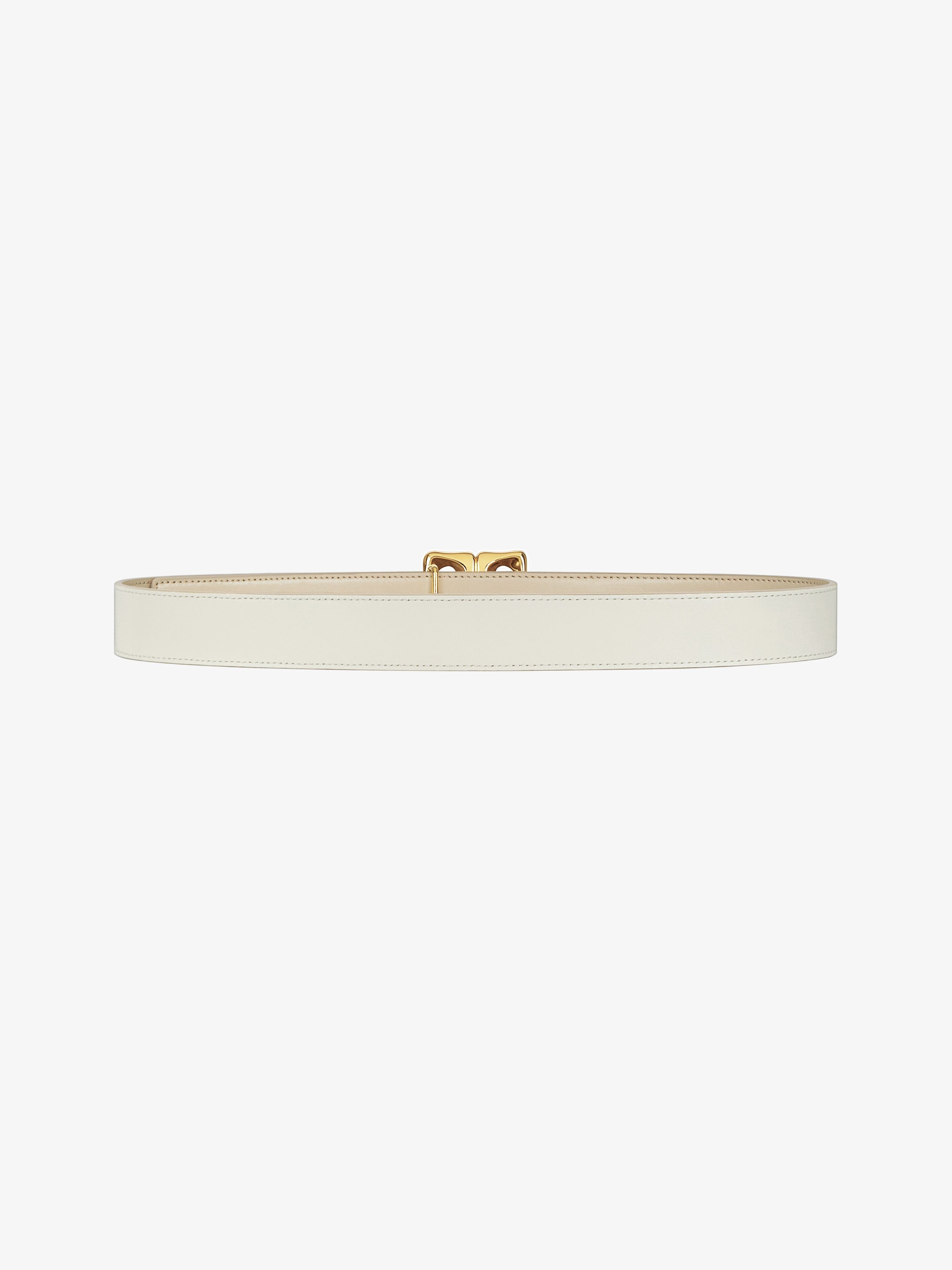 REVERSIBLE BELT IN BOX LEATHER - 6