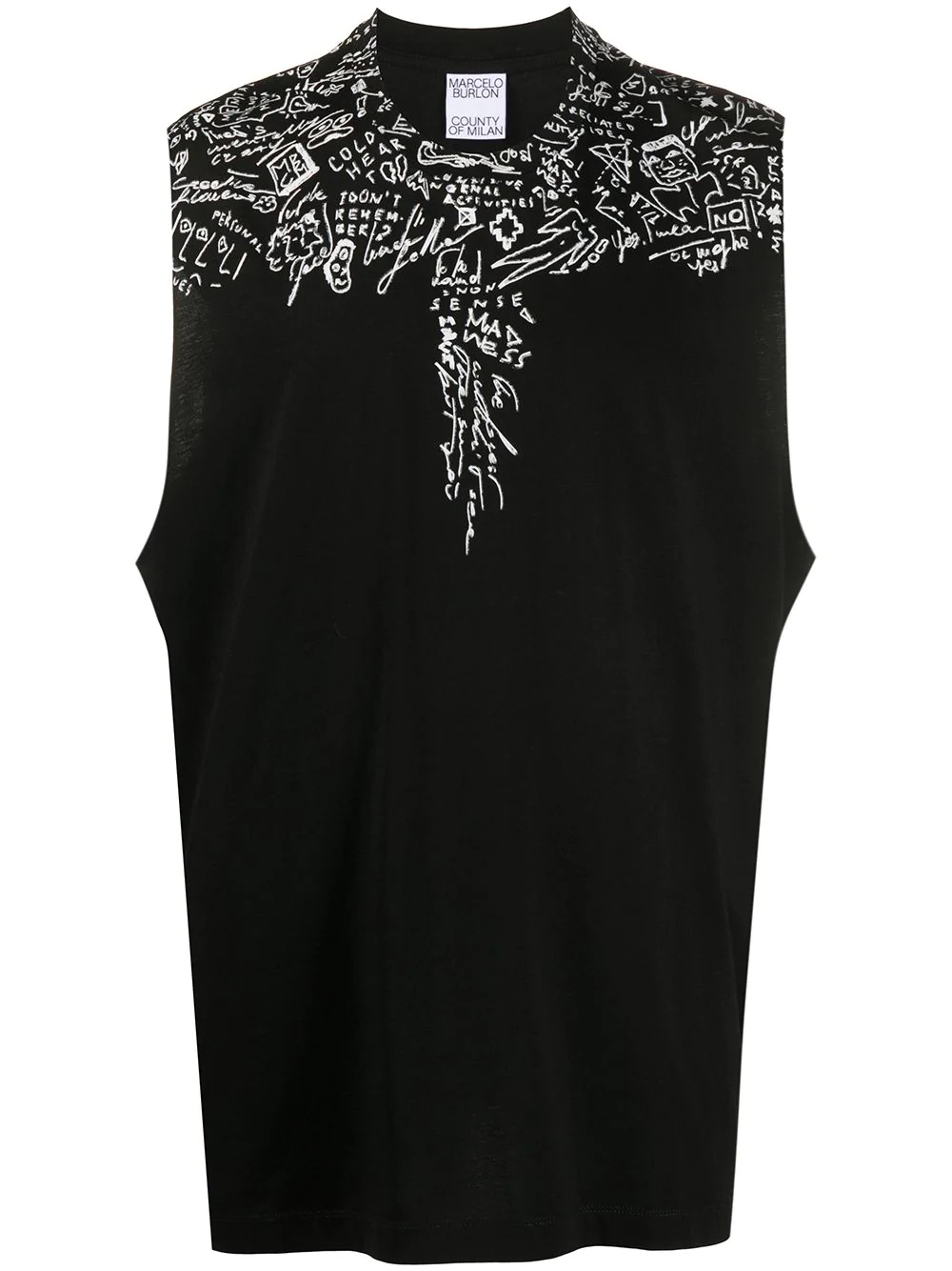 sketches wings sleeveless T-shirt  - 1