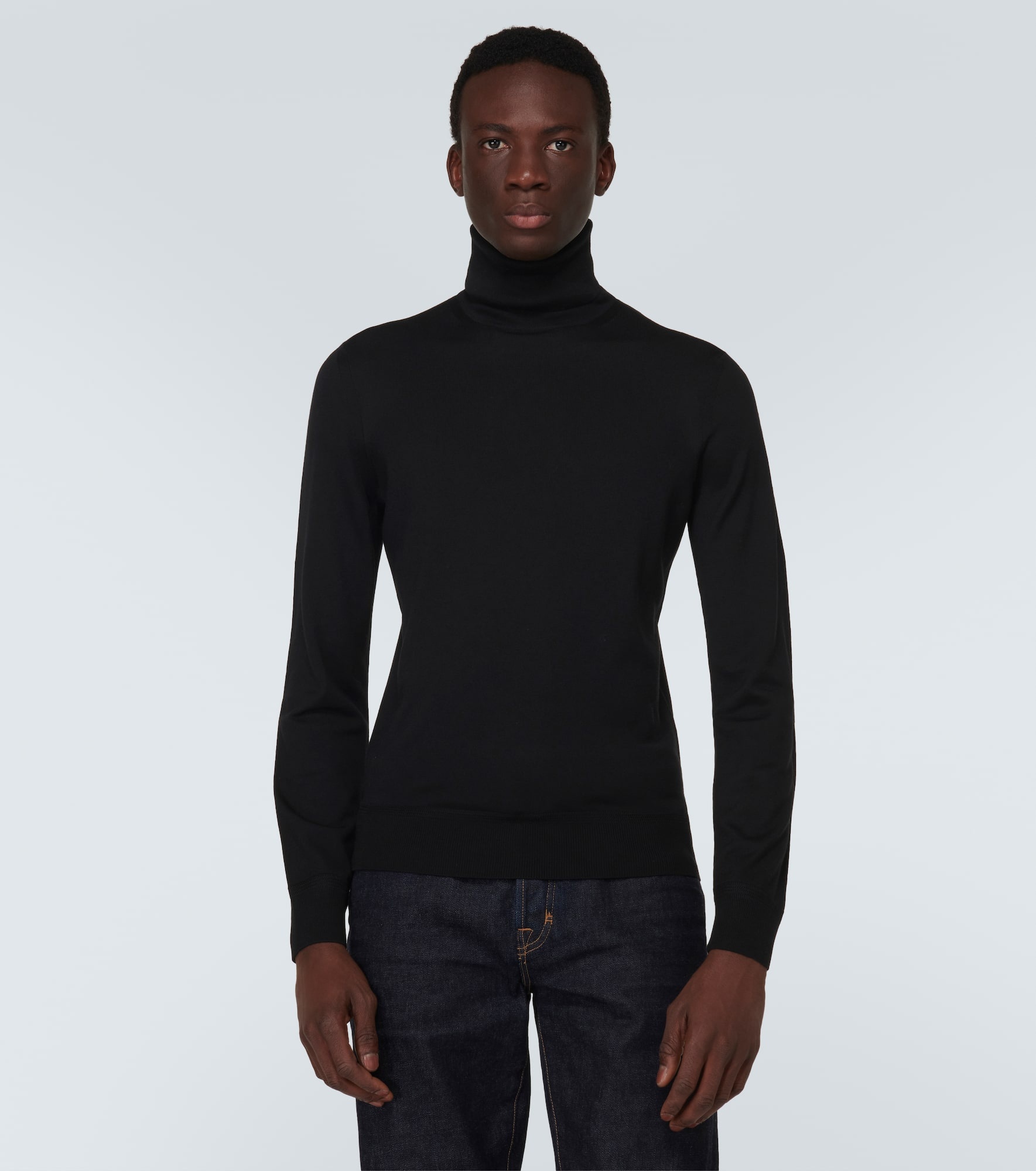 Wool turtleneck sweater - 3