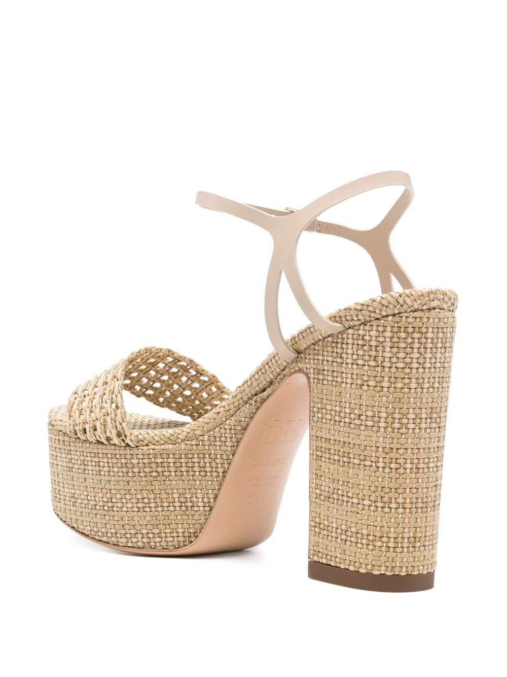woven platform sandals - 3