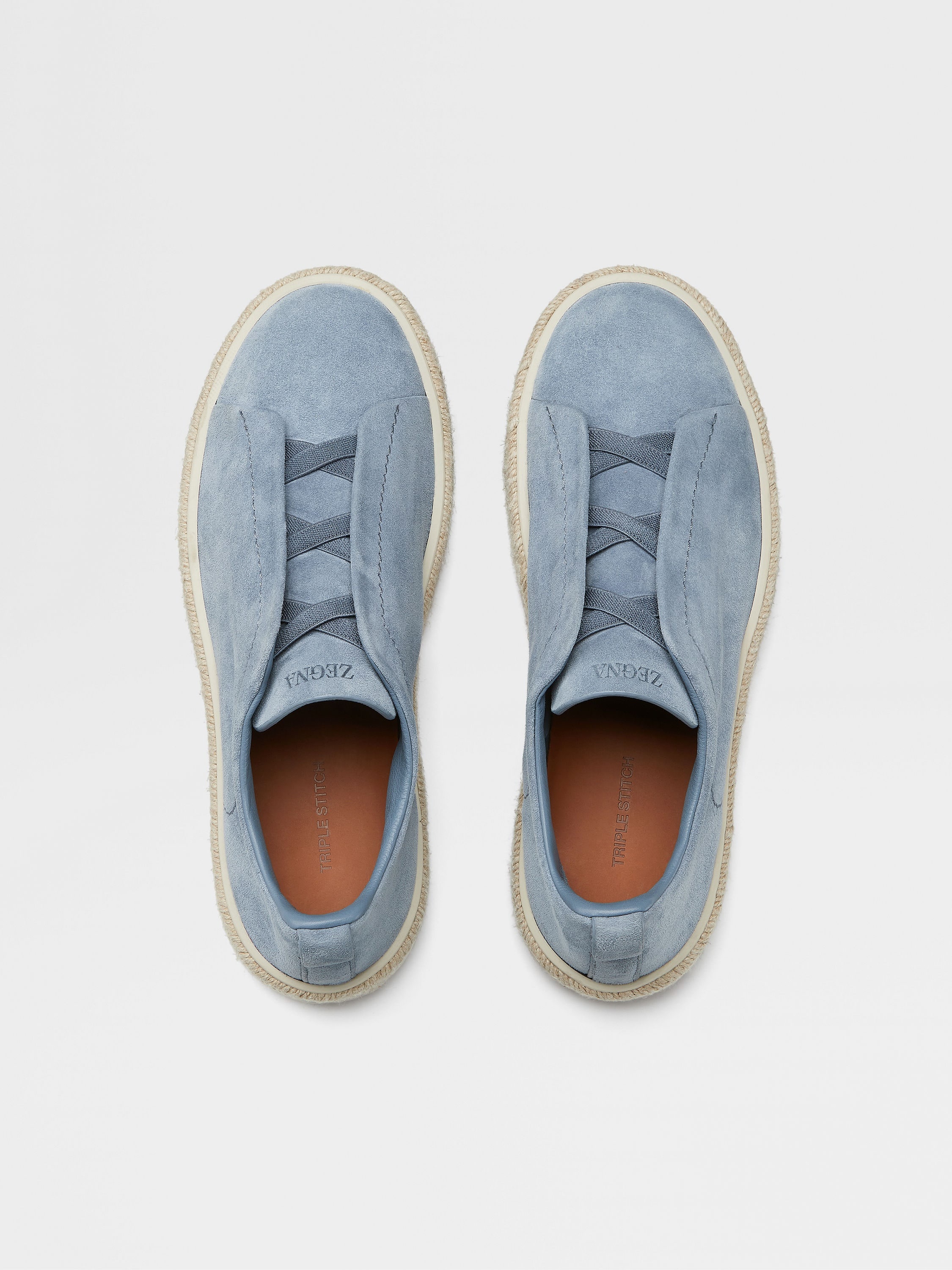UTILITY BLUE DEERSKIN TRIPLE STITCH™ ESPADRILLES - 3