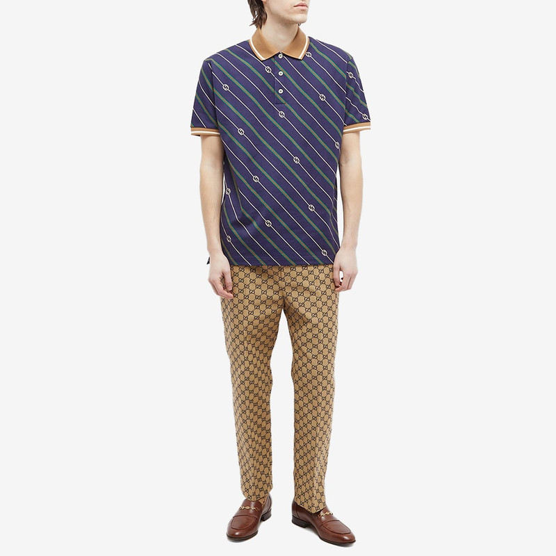 GUCCI Gucci GG Diag Stripe Polo outlook