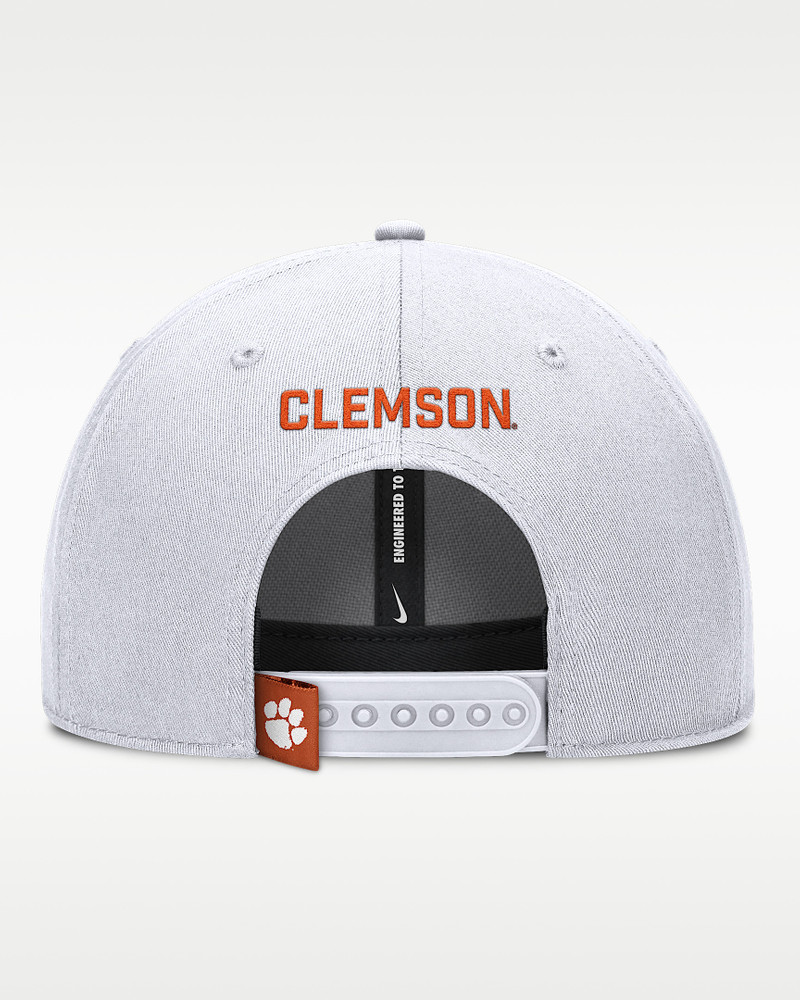 Nike Clemson On-Field Rise Gameday Men's Nike Dri-FIT College Trucker Adjustable Hat outlook