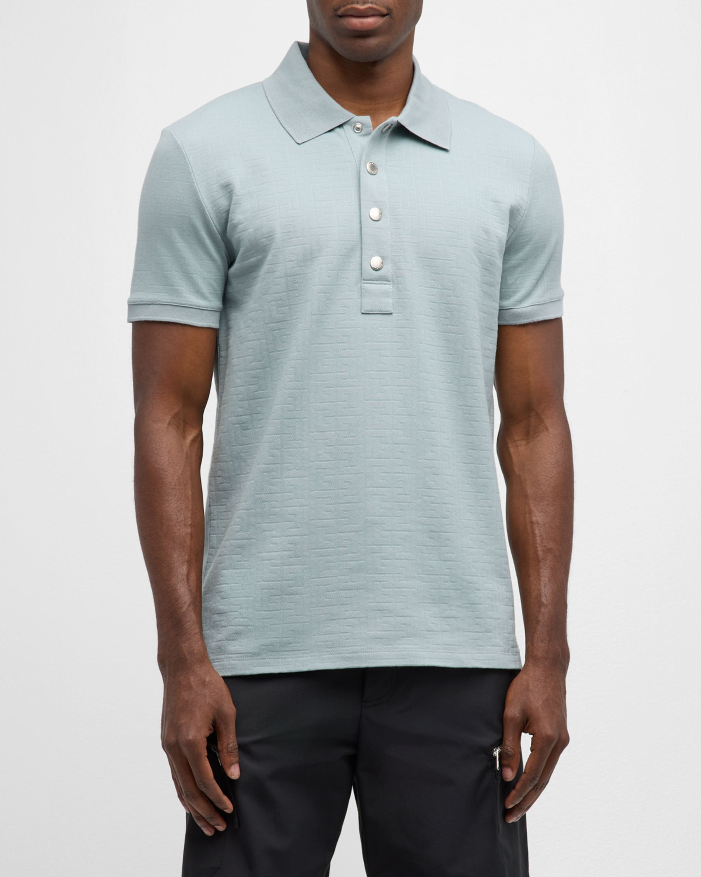 Men's Monogram Pique Polo Shirt - 2