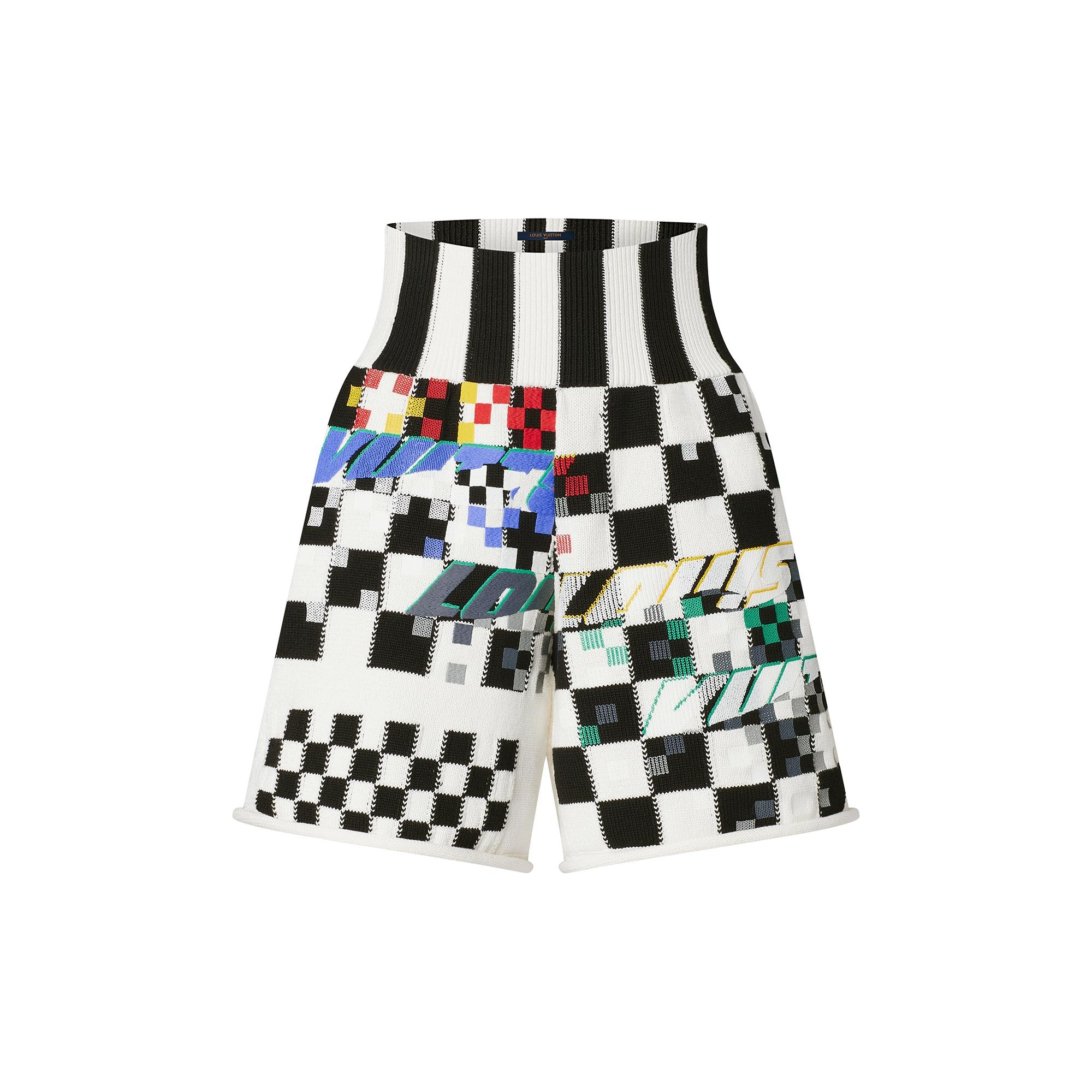 Racecar Knit Bermuda Shorts - 1
