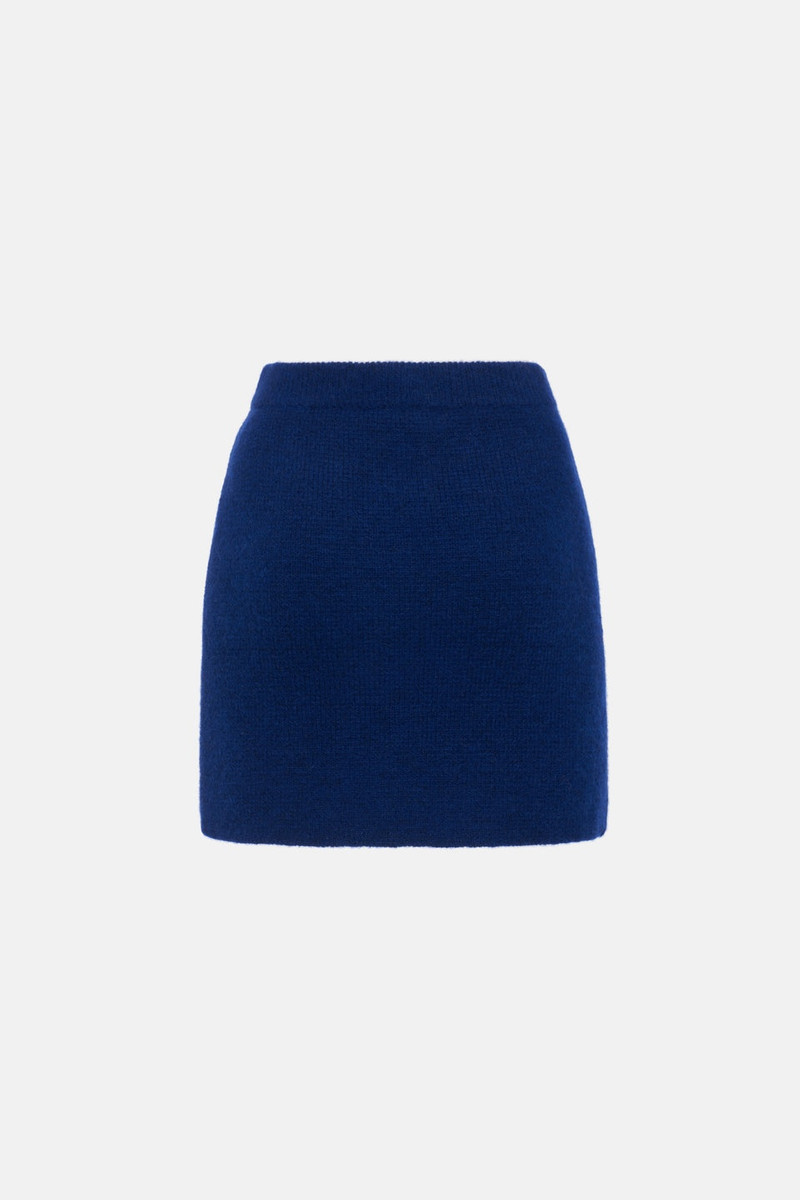 Alessandra Rich ALPACA KNITTED MINI SKIRT outlook