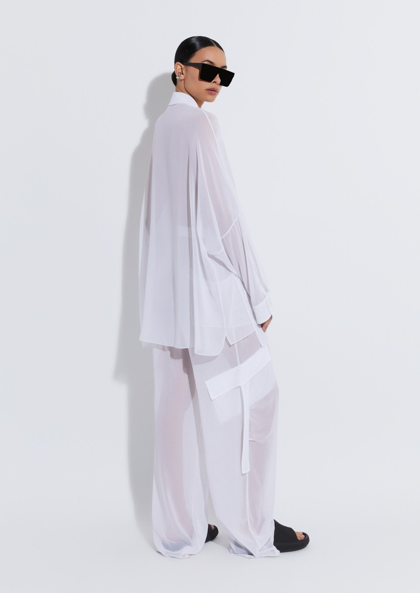 Georgette Oversized Shirt - 3