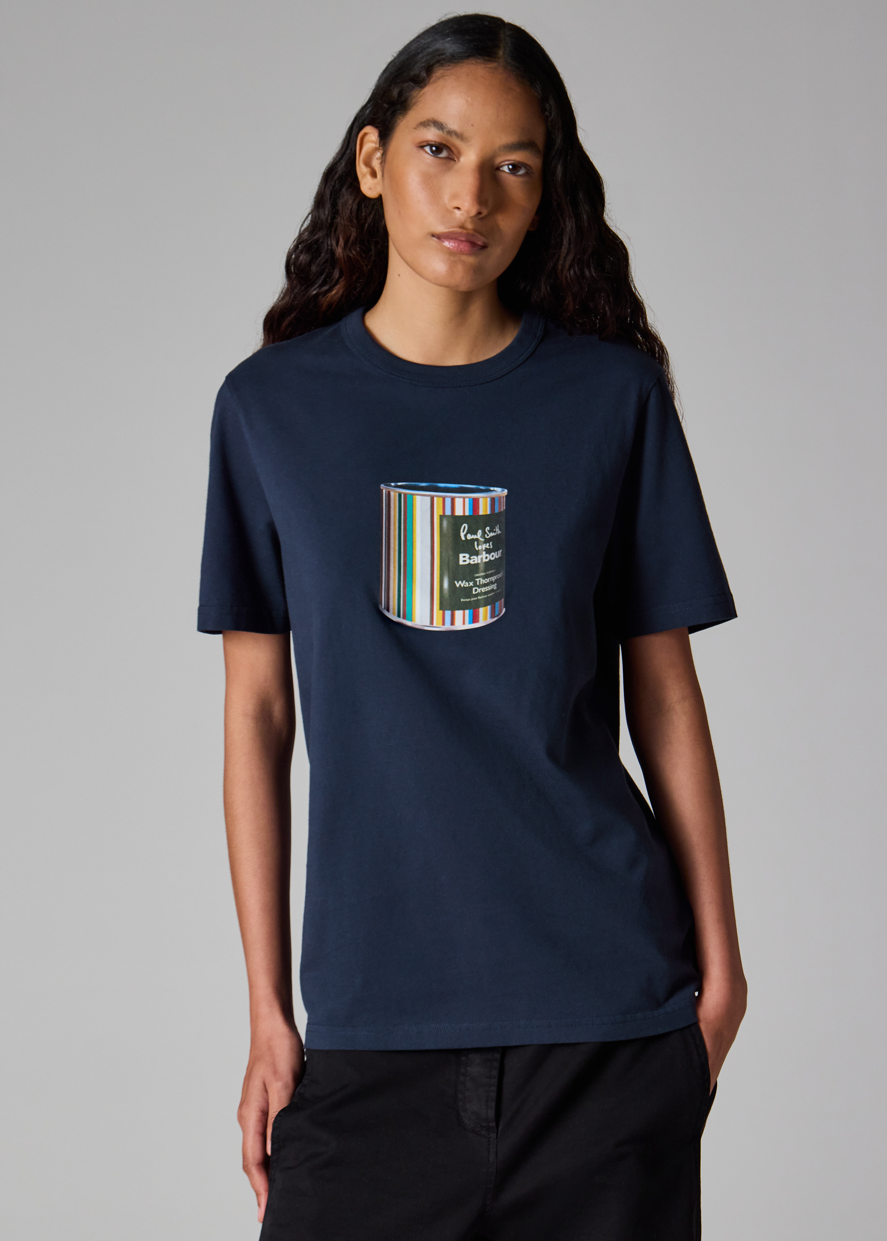 Paul Smith loves Barbour - Wax Tin Print T-Shirt - 11