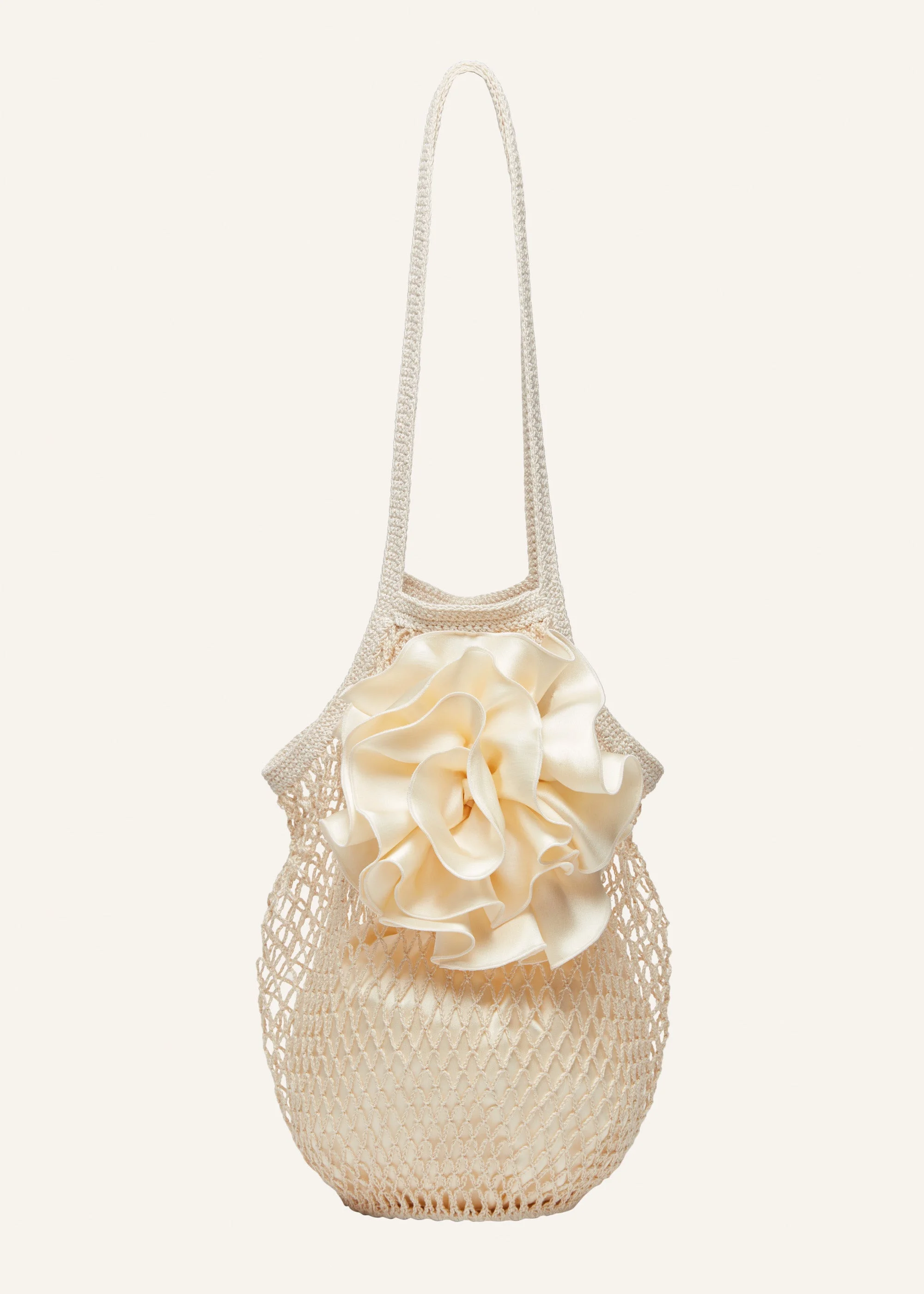 Medium Devana bag in cream - 1
