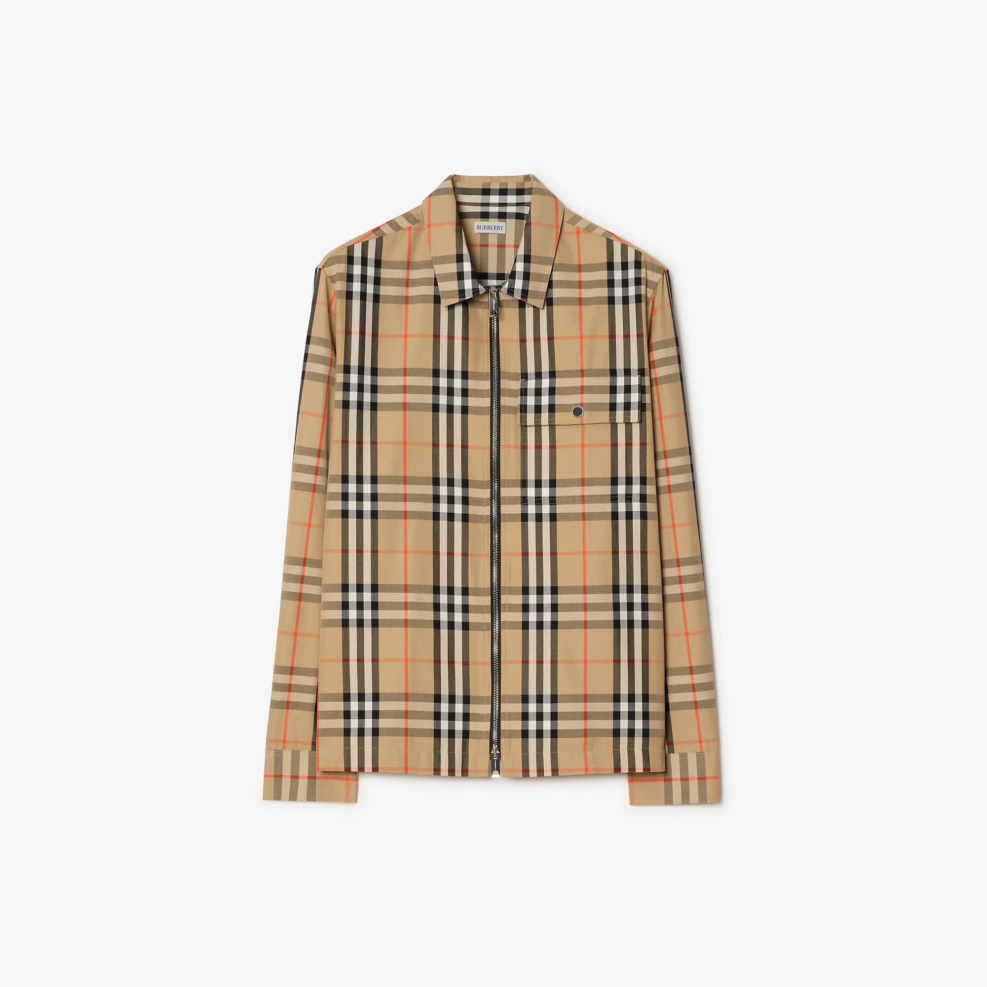 Check Cotton Overshirt - 1