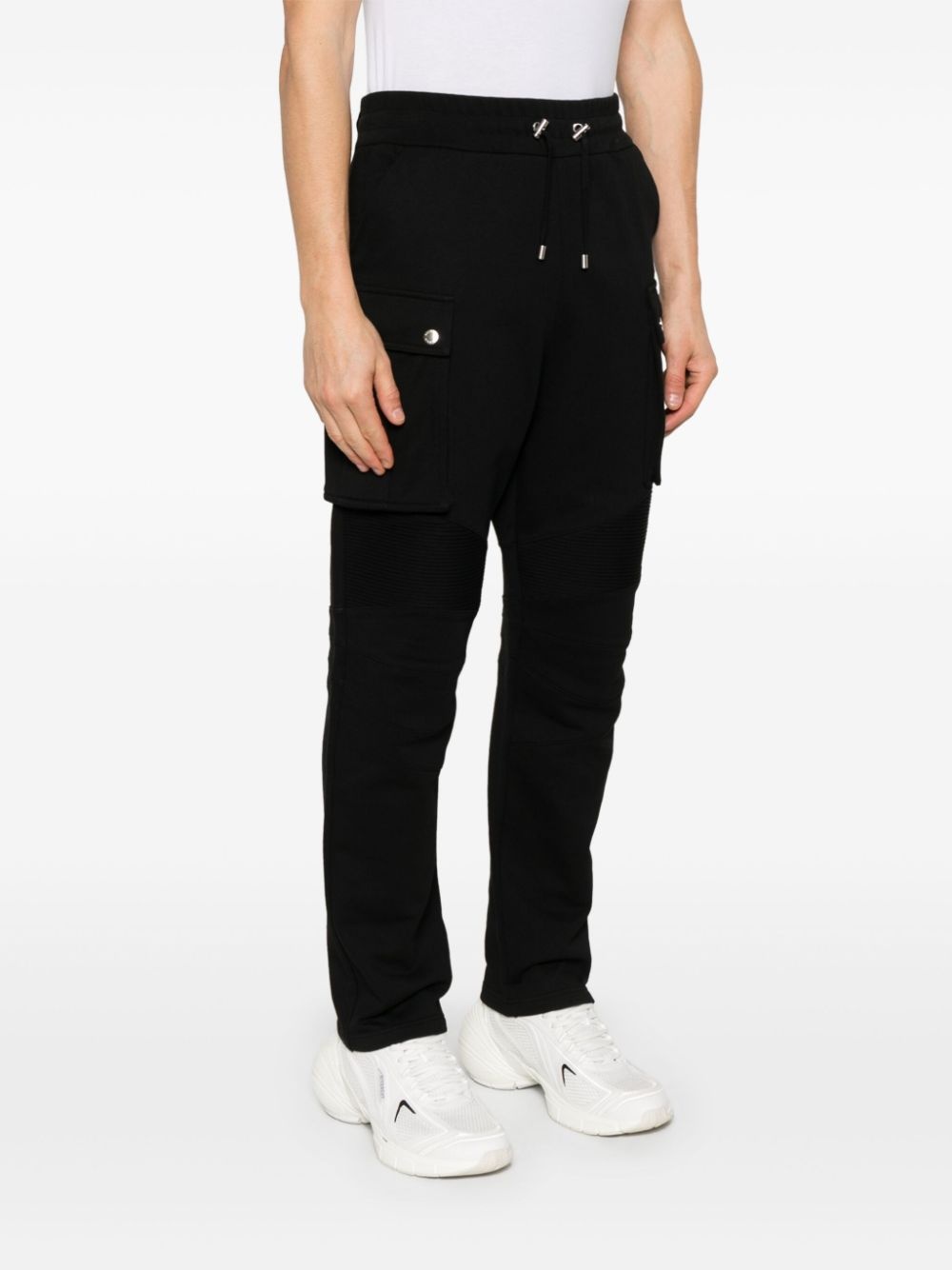 ribbed-panel track pants - 3