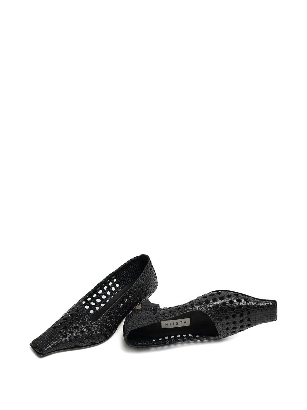 35mm Gisla woven square-toe pumps - 2